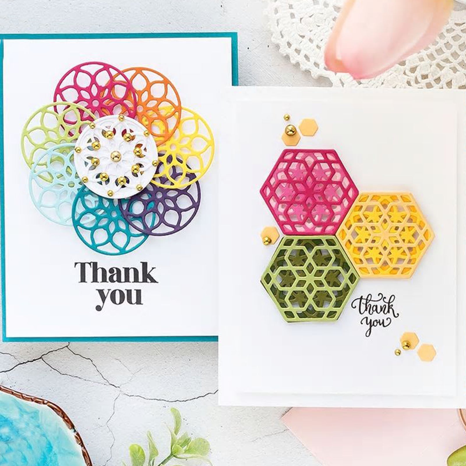 Kaleidoscope Shapes Trio Larger Size Cutting Dies