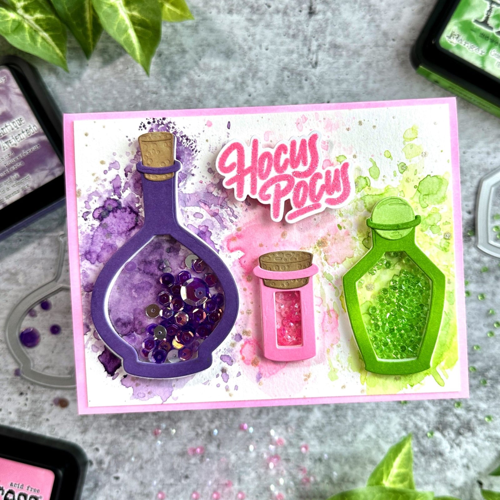 Pick A Poison Halloween Confetti Shakers Cutting Dies