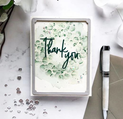 Celebrate Sentiments Words w Shadows Cutting Dies