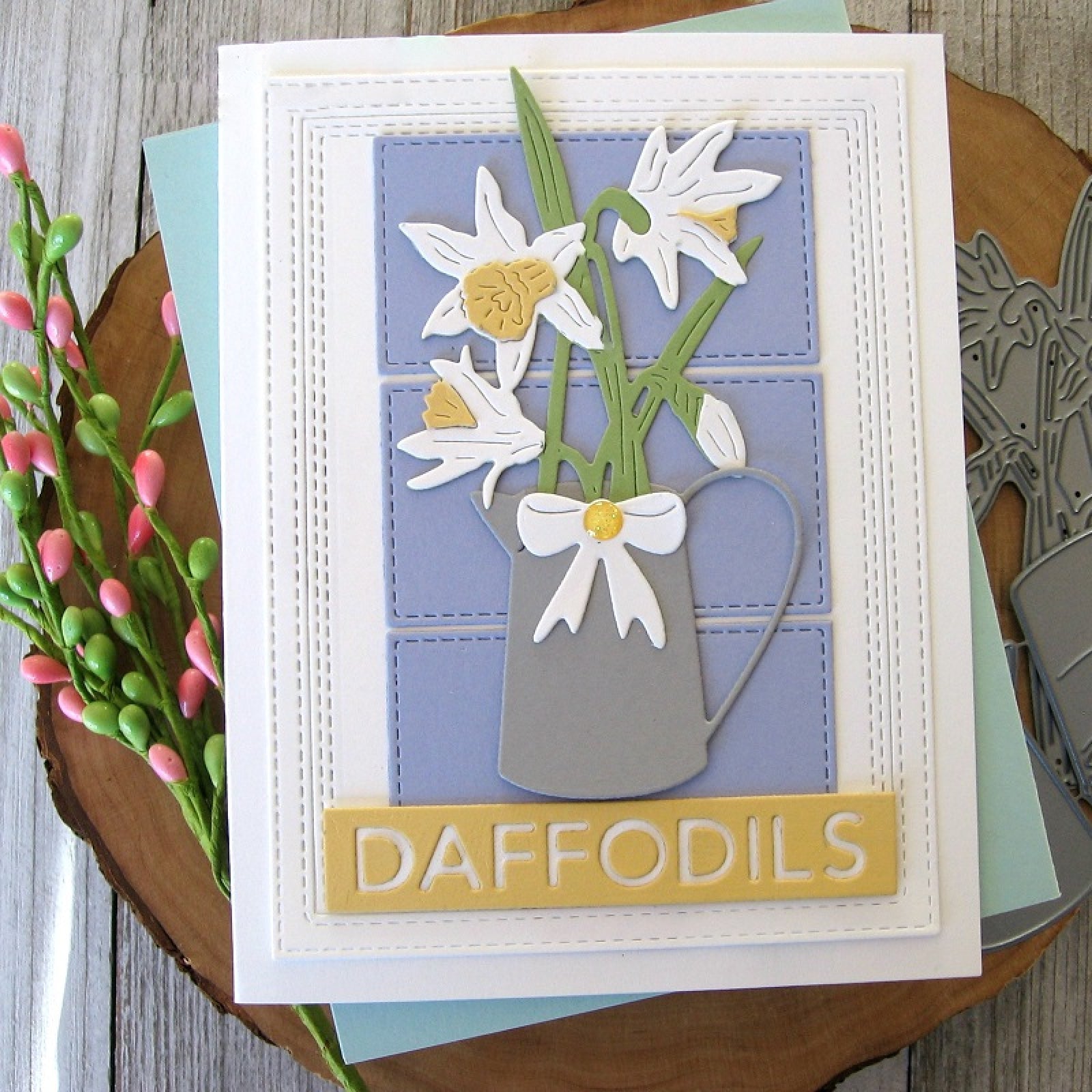 Bloom & Grow Block Sentiment Words Cutting Dies