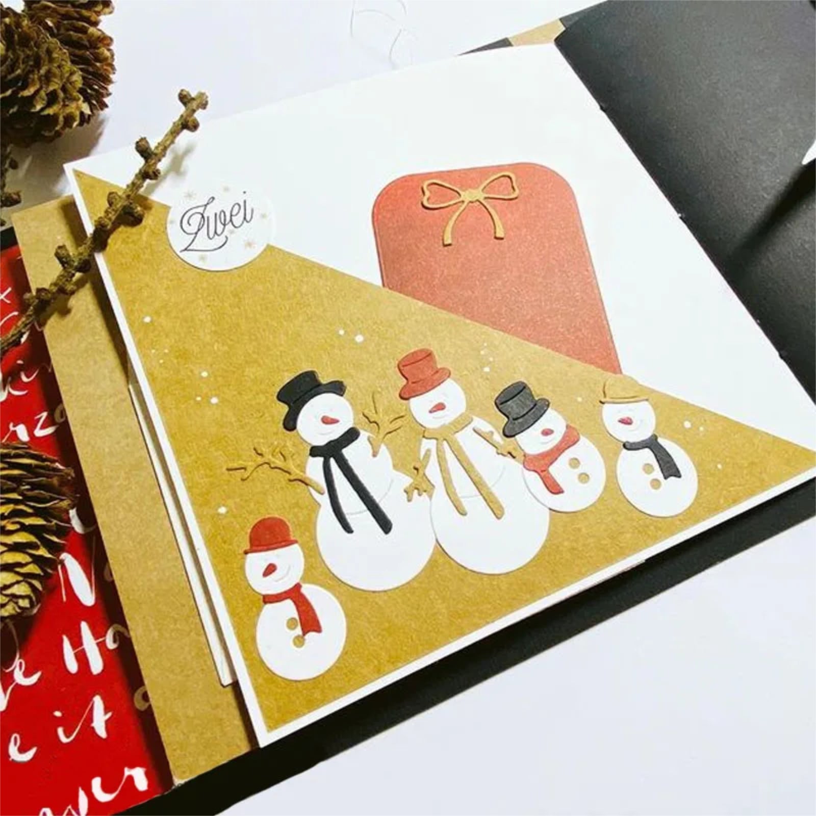Build Your Own Snowman Trio Cutting Dies Set Style A