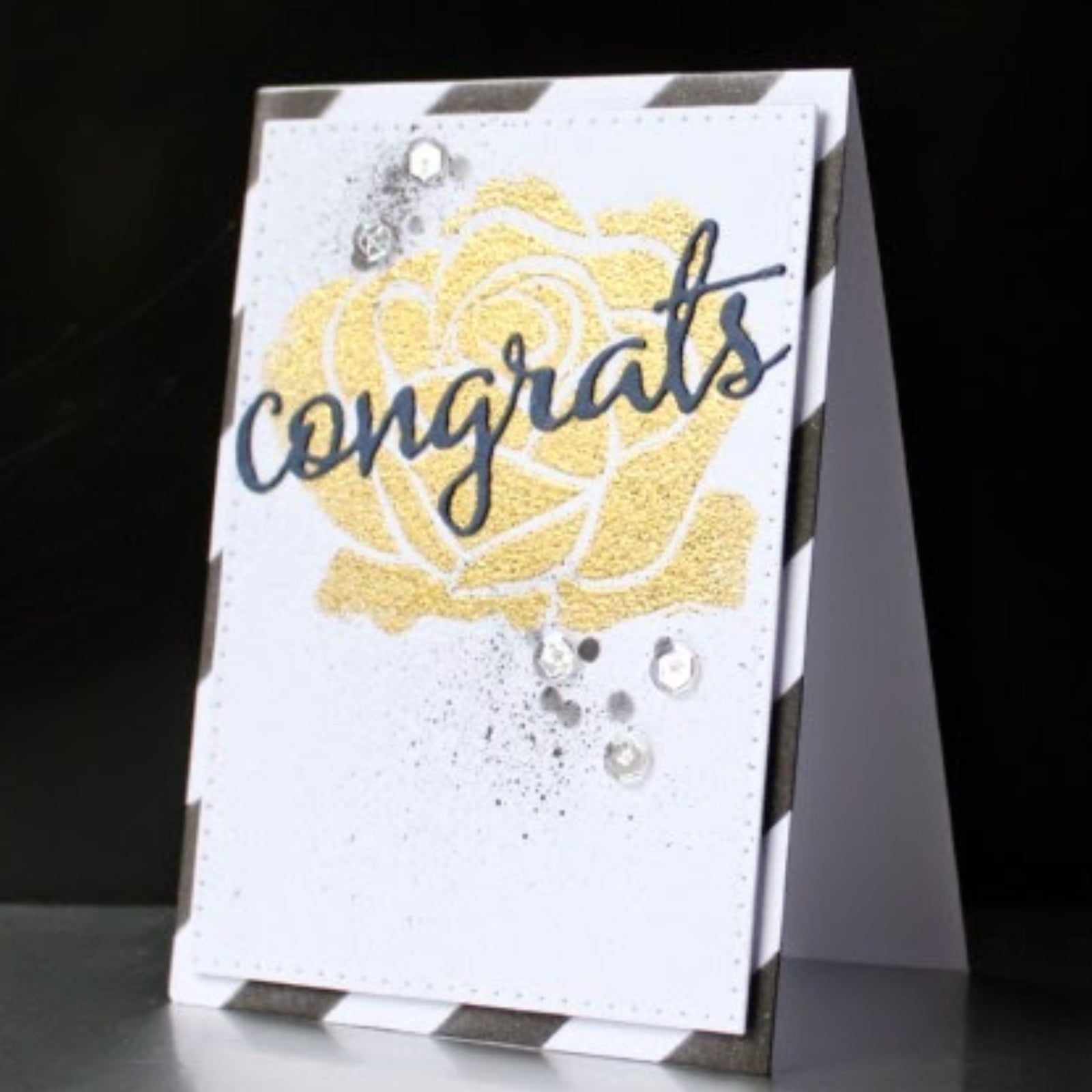 Congrats You Sentiment Words Cutting Dies