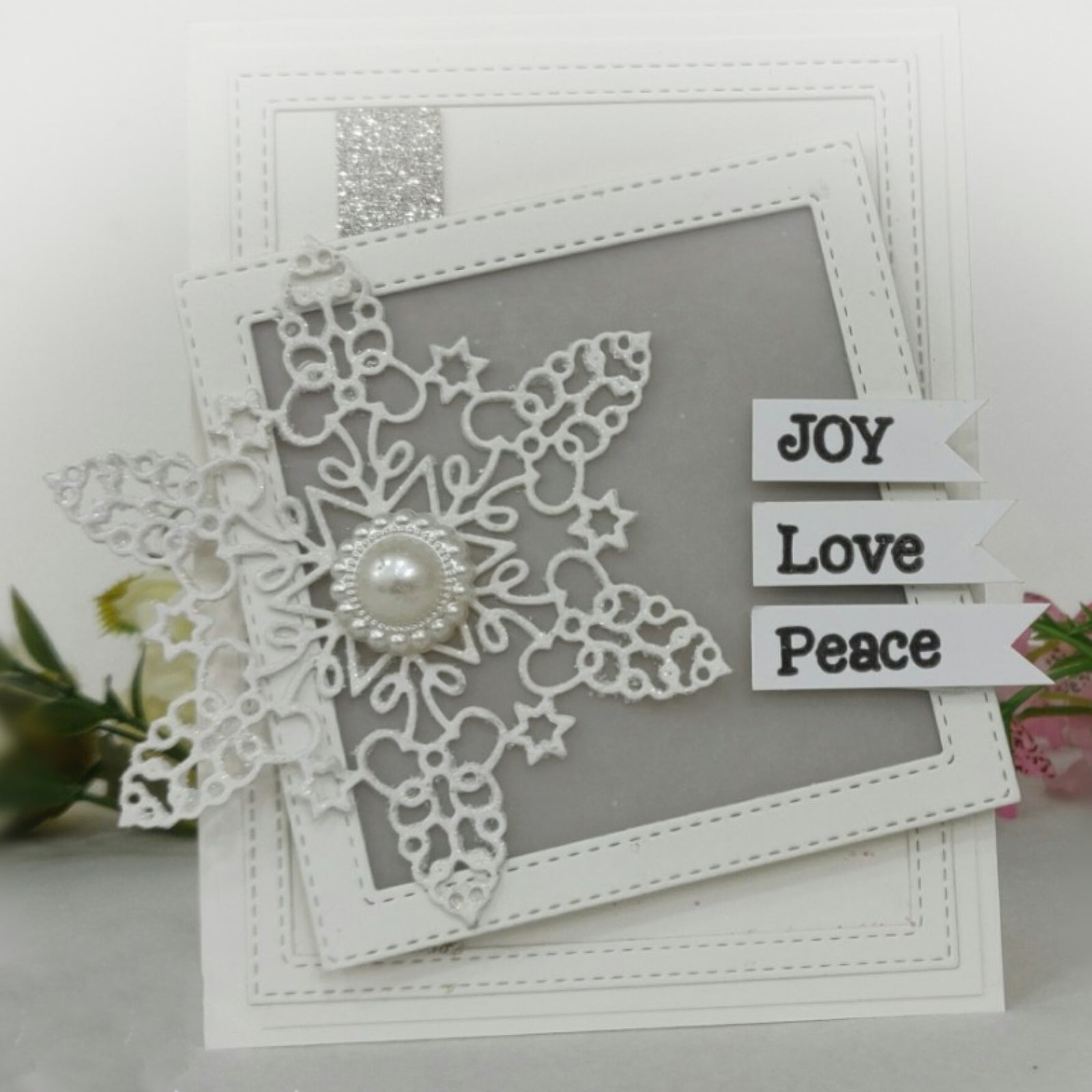 New Year Wishes Block Sentiment Words Cutting Dies