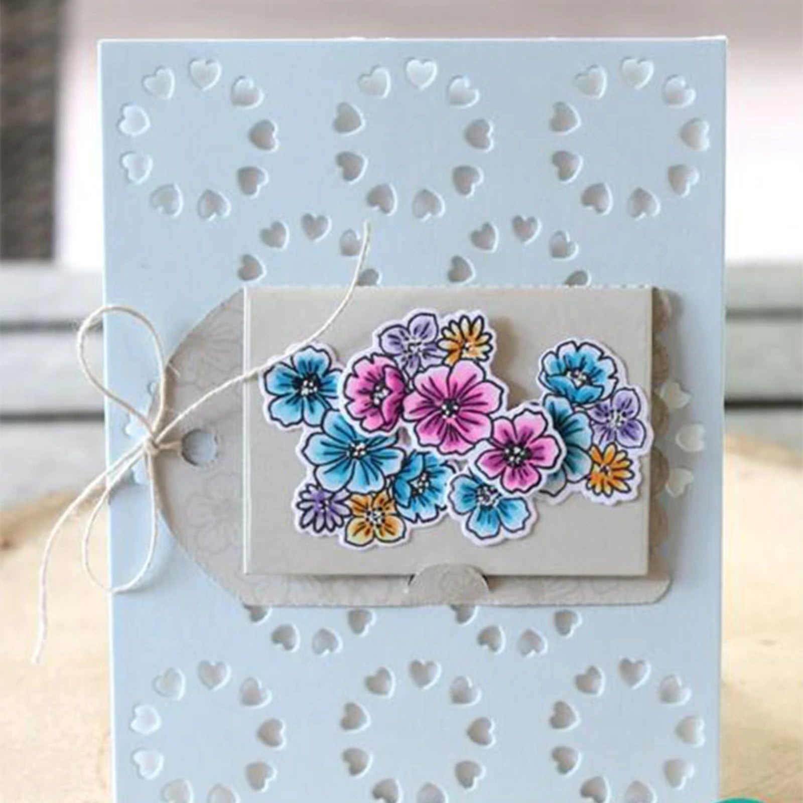 Circles of Hearts Background Cutting Die