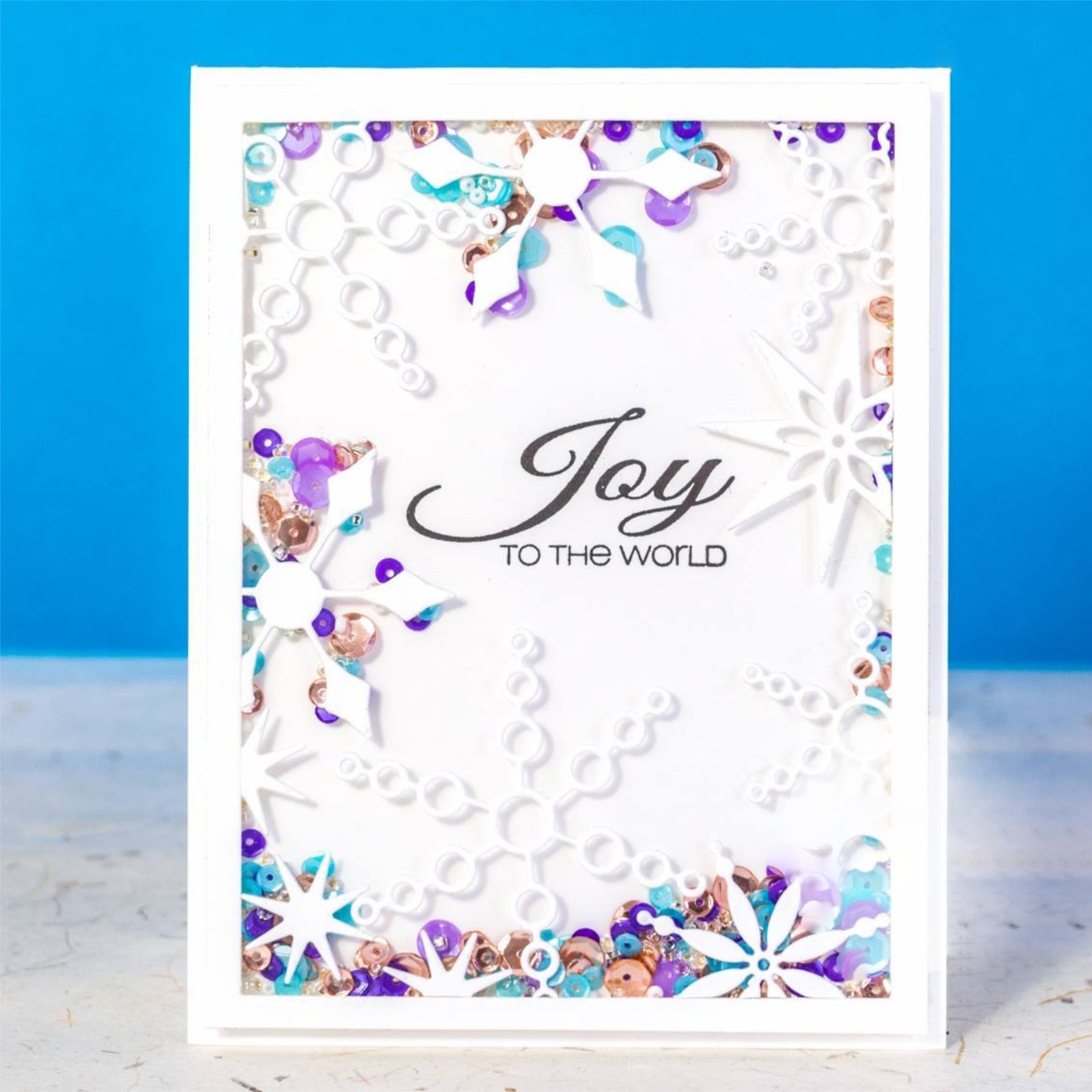 Snowflakes Background Frame Cutting Die