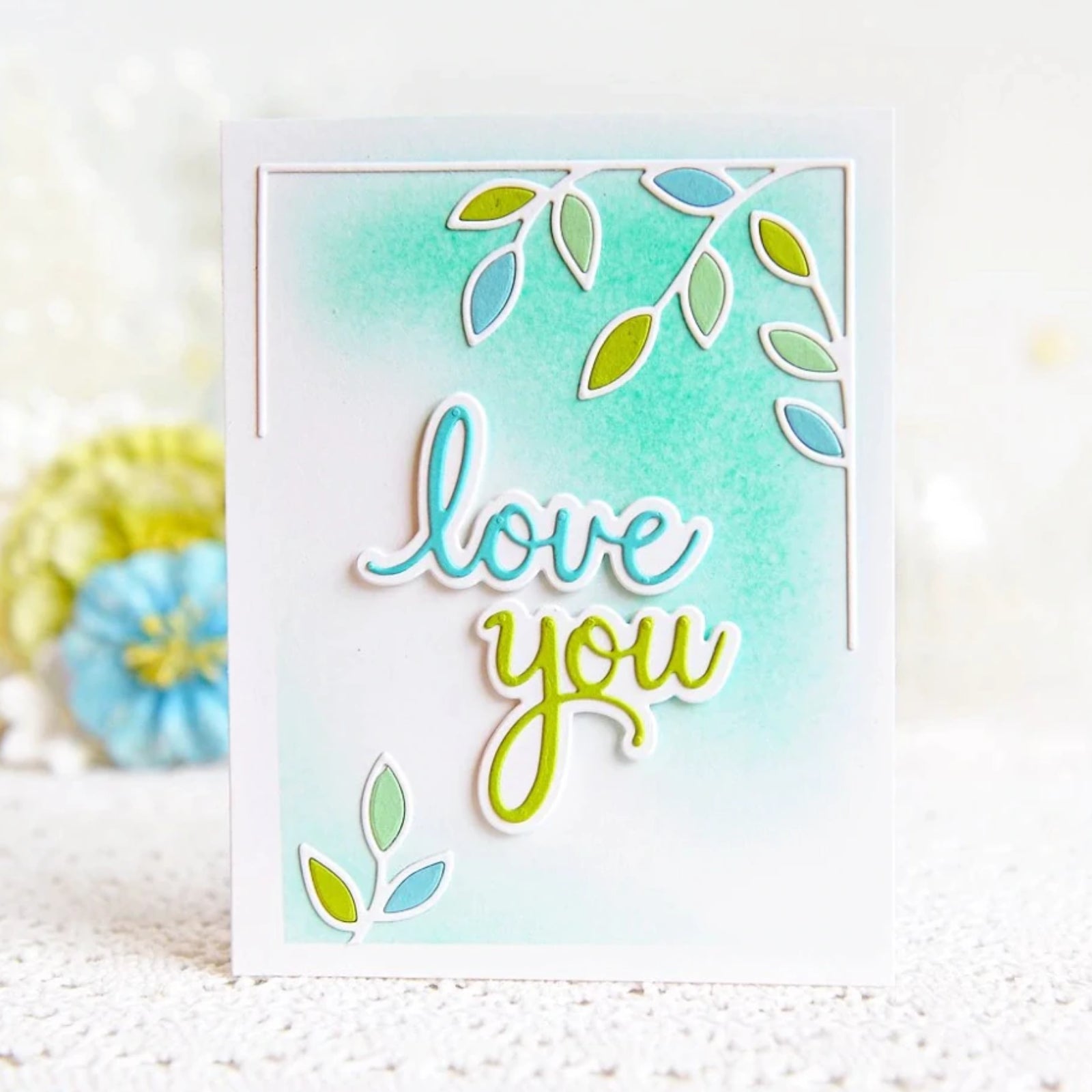 You Are Amazing Sentiment Words w Shadows Cutting Dies