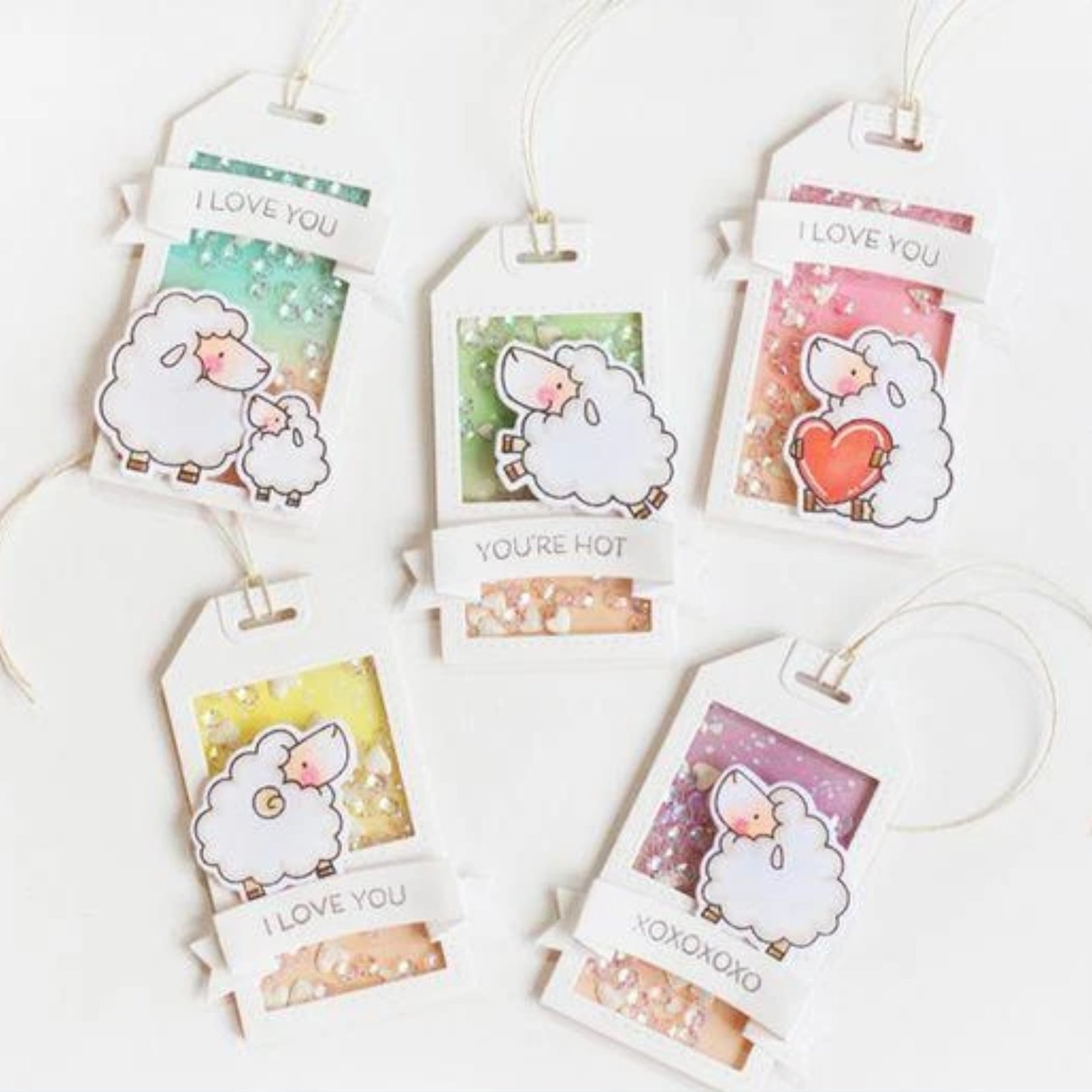 Love is in the Air Stitched Tags Cutting & Embossing Dies