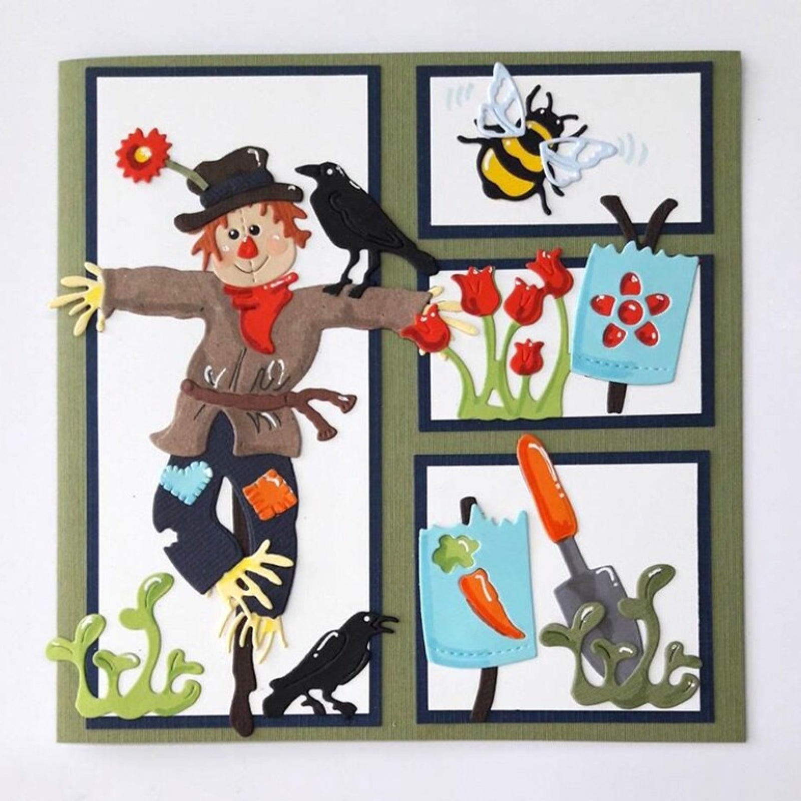 Scarecrow on the Farm Cutting & Embossing Dies