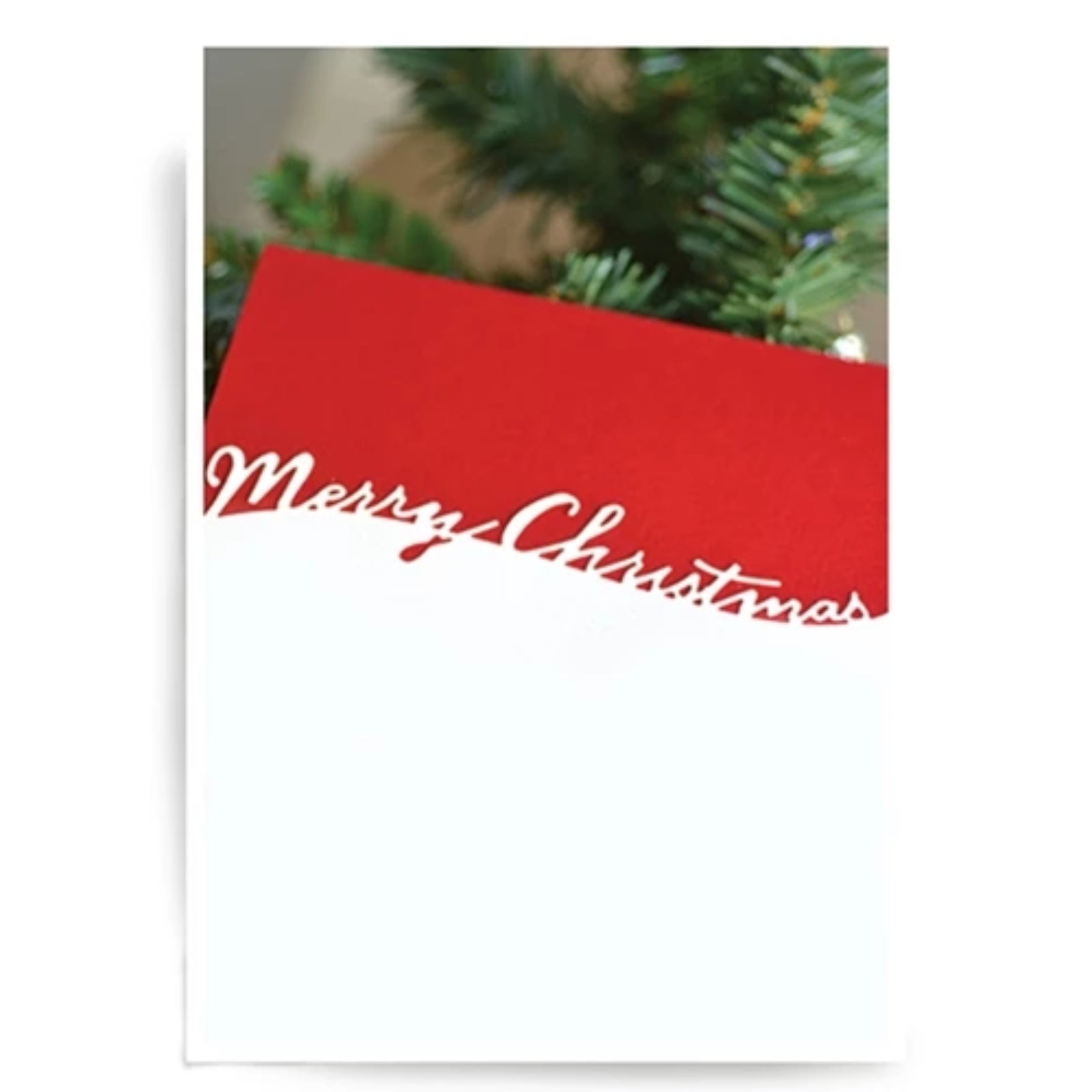 Merry Christmas Script Sloping Border Cutting Die