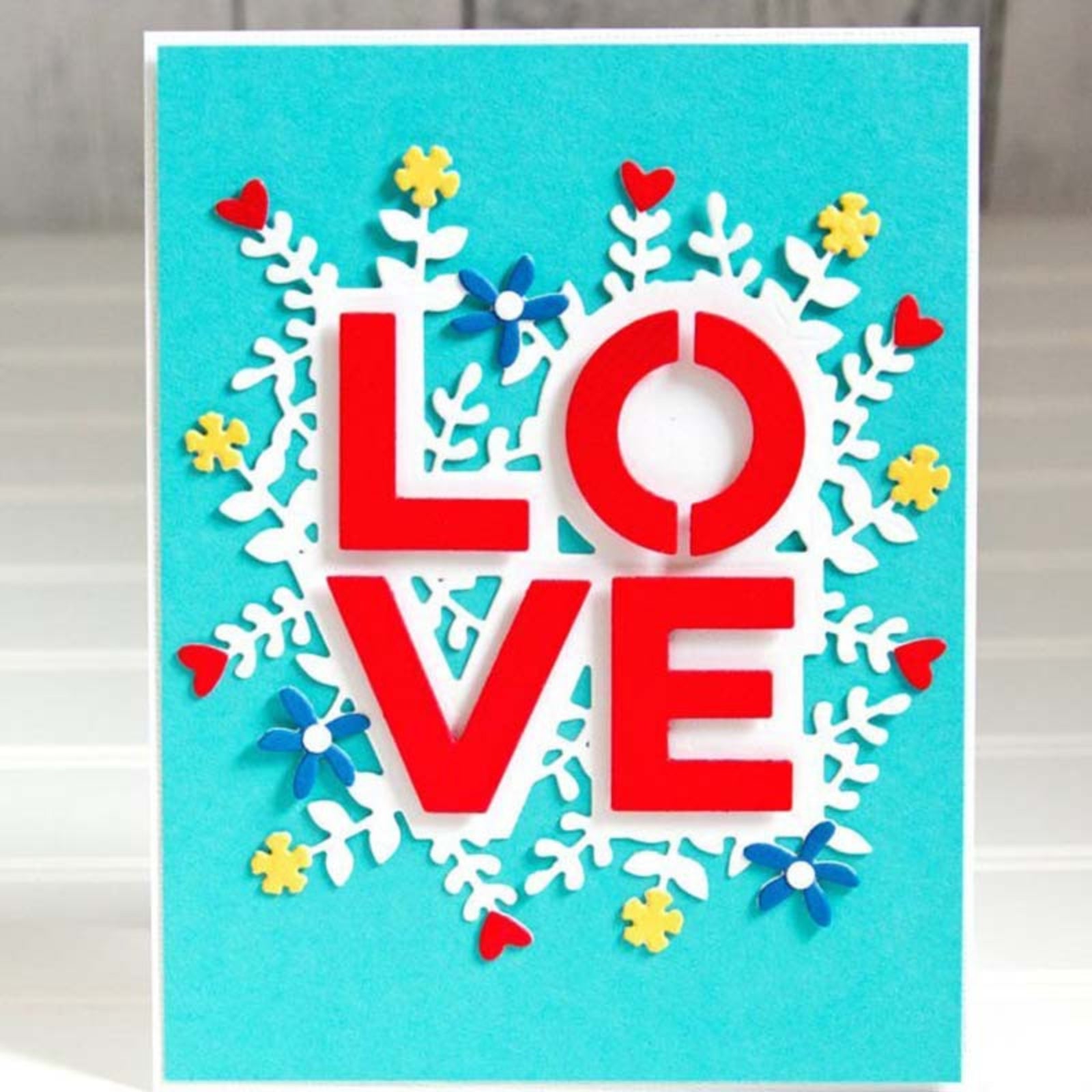 Blooming Love Word Cutting & Embossing Dies