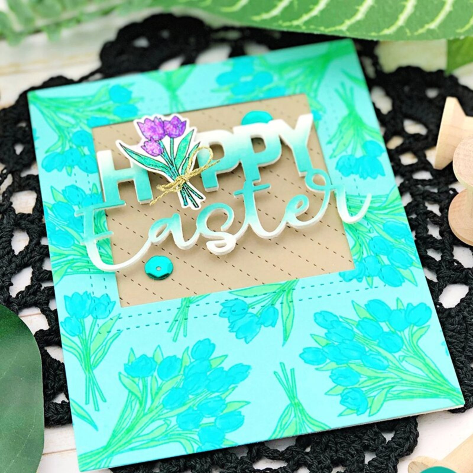 Happy Easter 2 Fonts Cutting Die