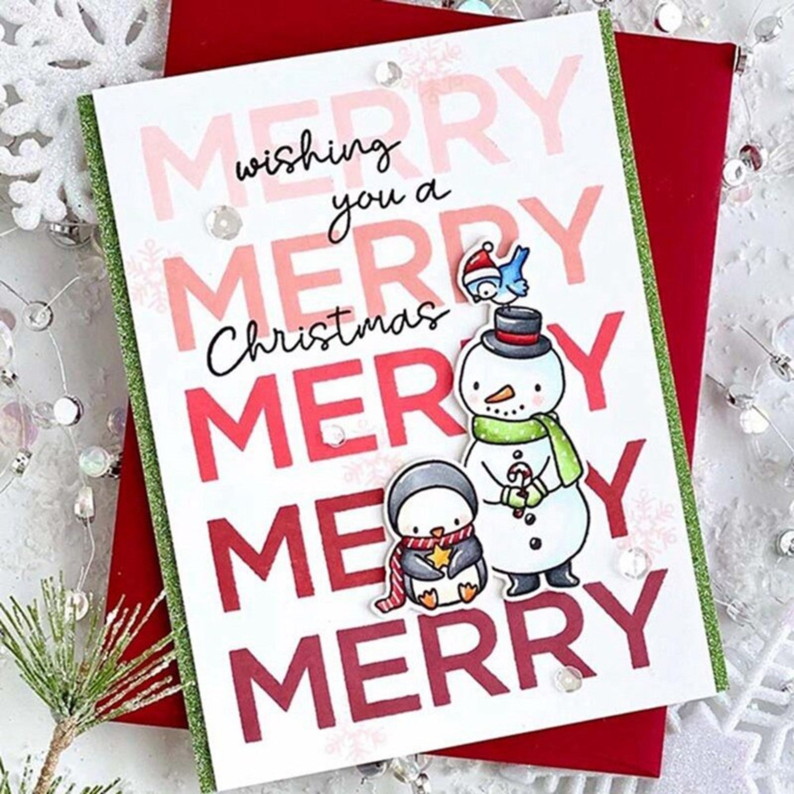 Merry Christmas Sentiments Builder Stamp Set