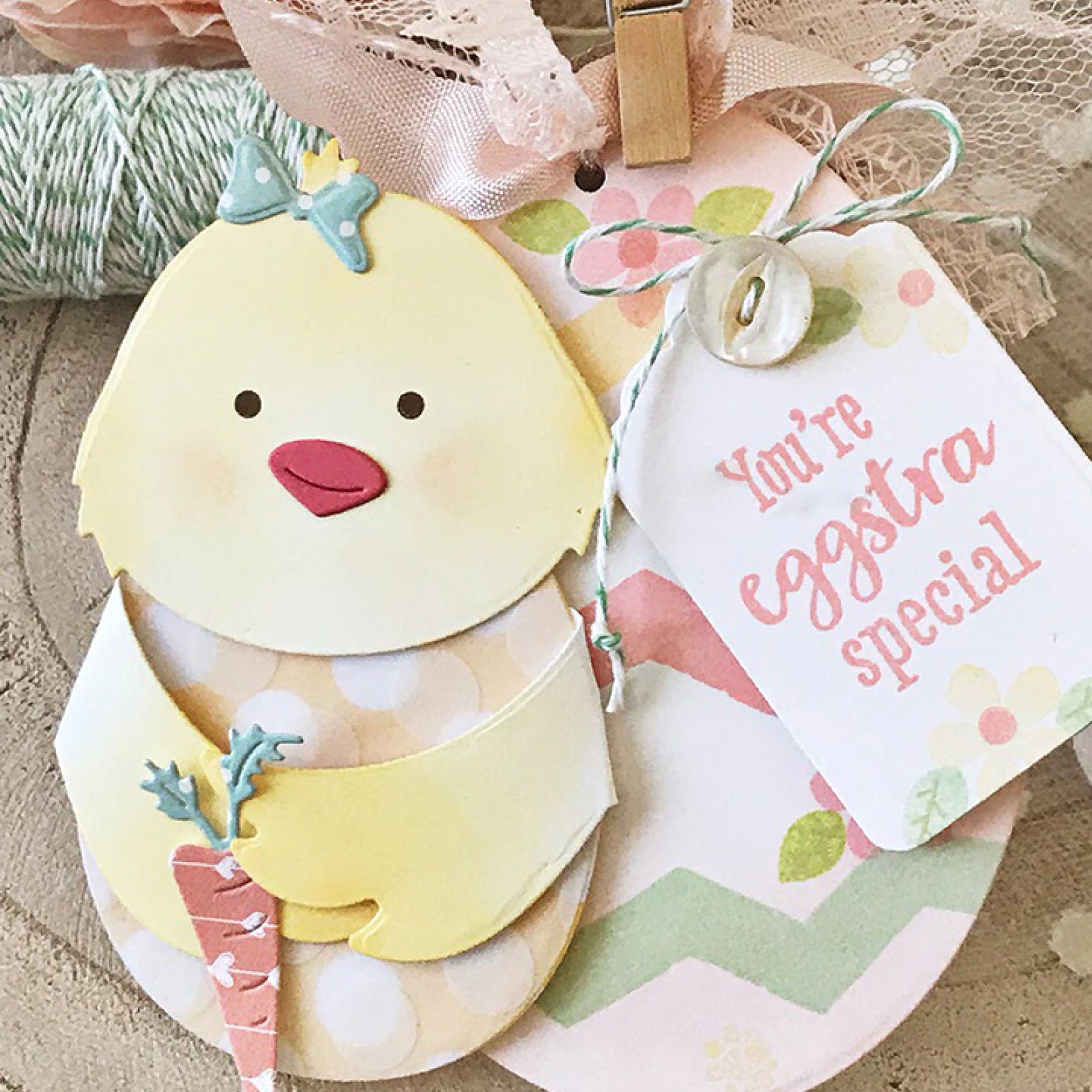 Easter Bunny / Chick w Egg & Carrot Cutting & Embossing Dies