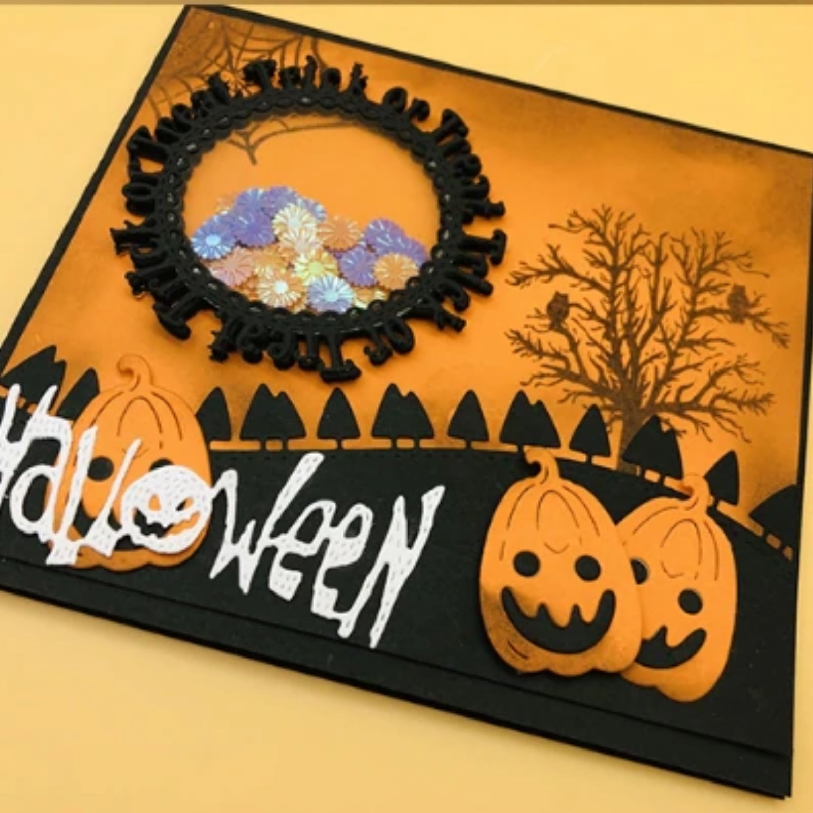 Halloween Mega Cutting Die Set - Boo & Trick or Treat Circle Rings