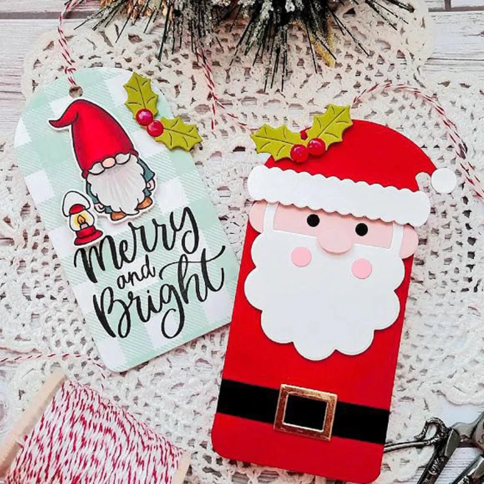 Christmas Characters w Gift Card Holder / Tag Mega Cutting Dies Set