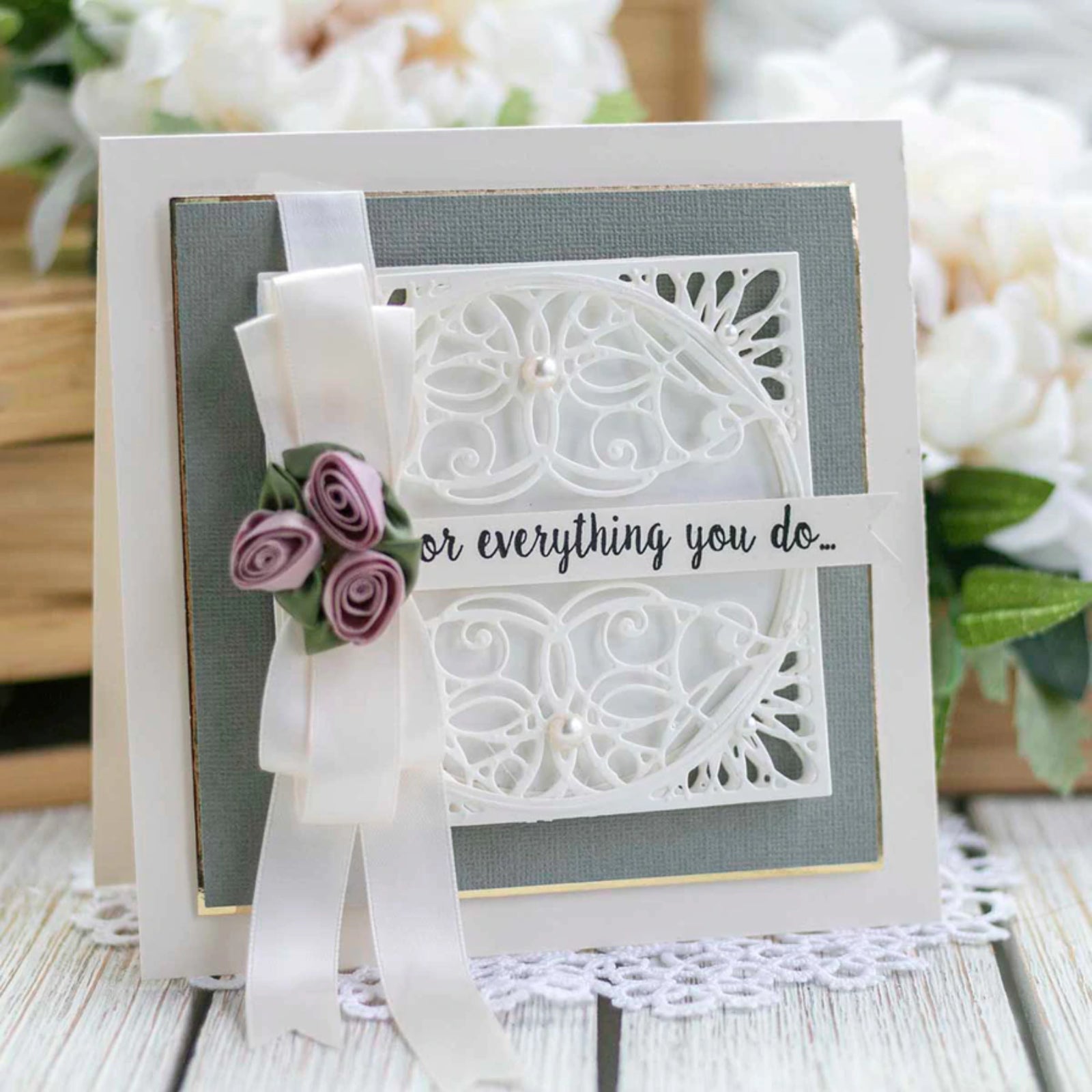 Infinite Elegance Circle Square Corner Cutting Dies