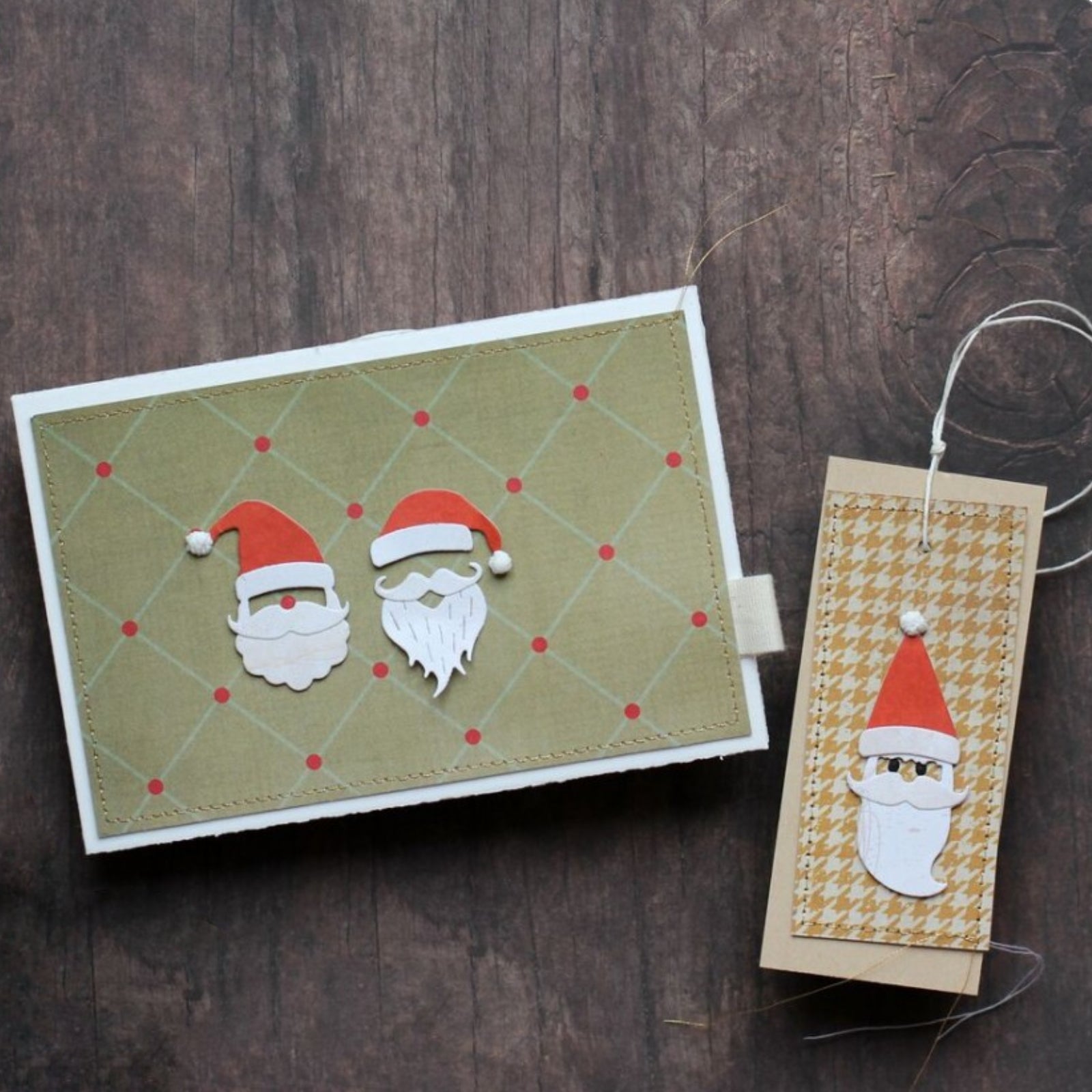 Santa Claus Heads Mini Cutting Embossing Dies