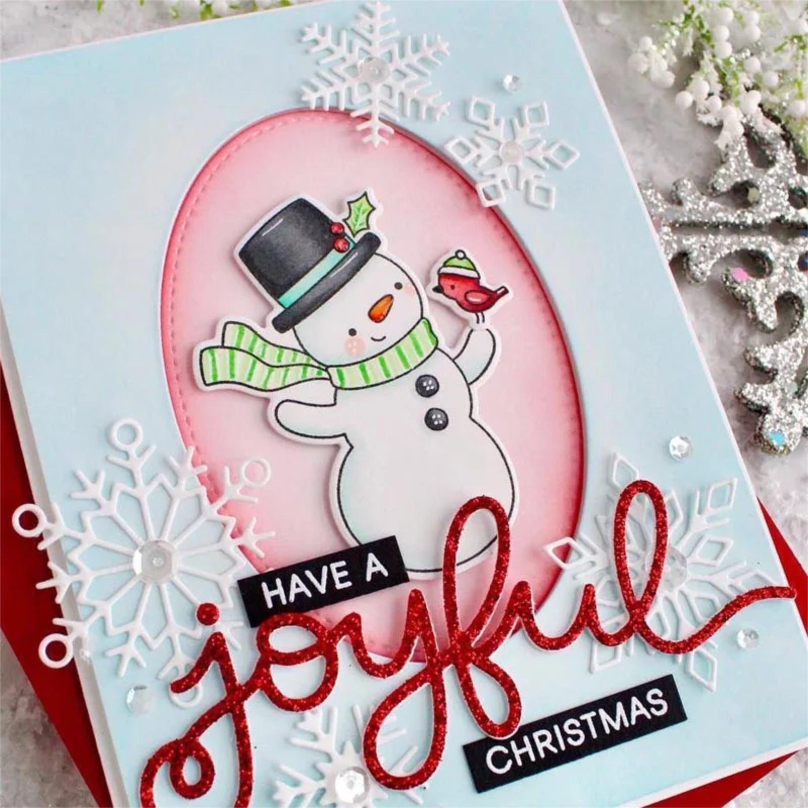 Xmas Trio Large Sentiment Words Cutting Dies #2 – Rejoice Joyful Noel