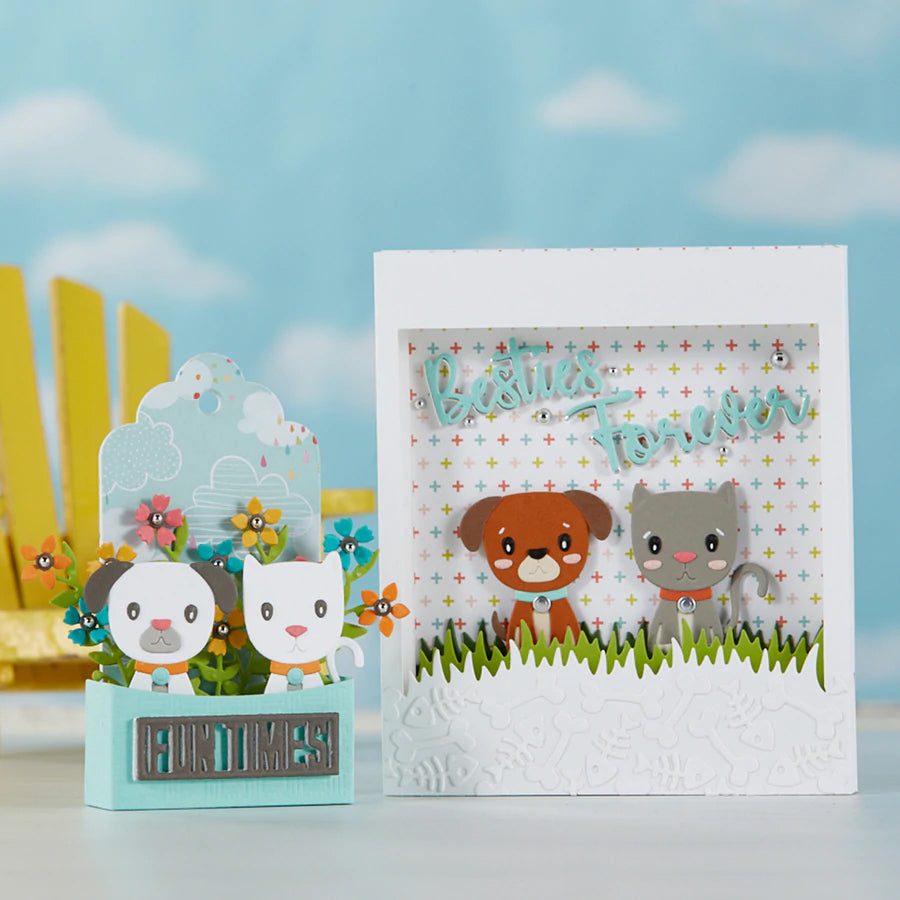 Besties Forever Cat & Dog Pets Cutting Die Set