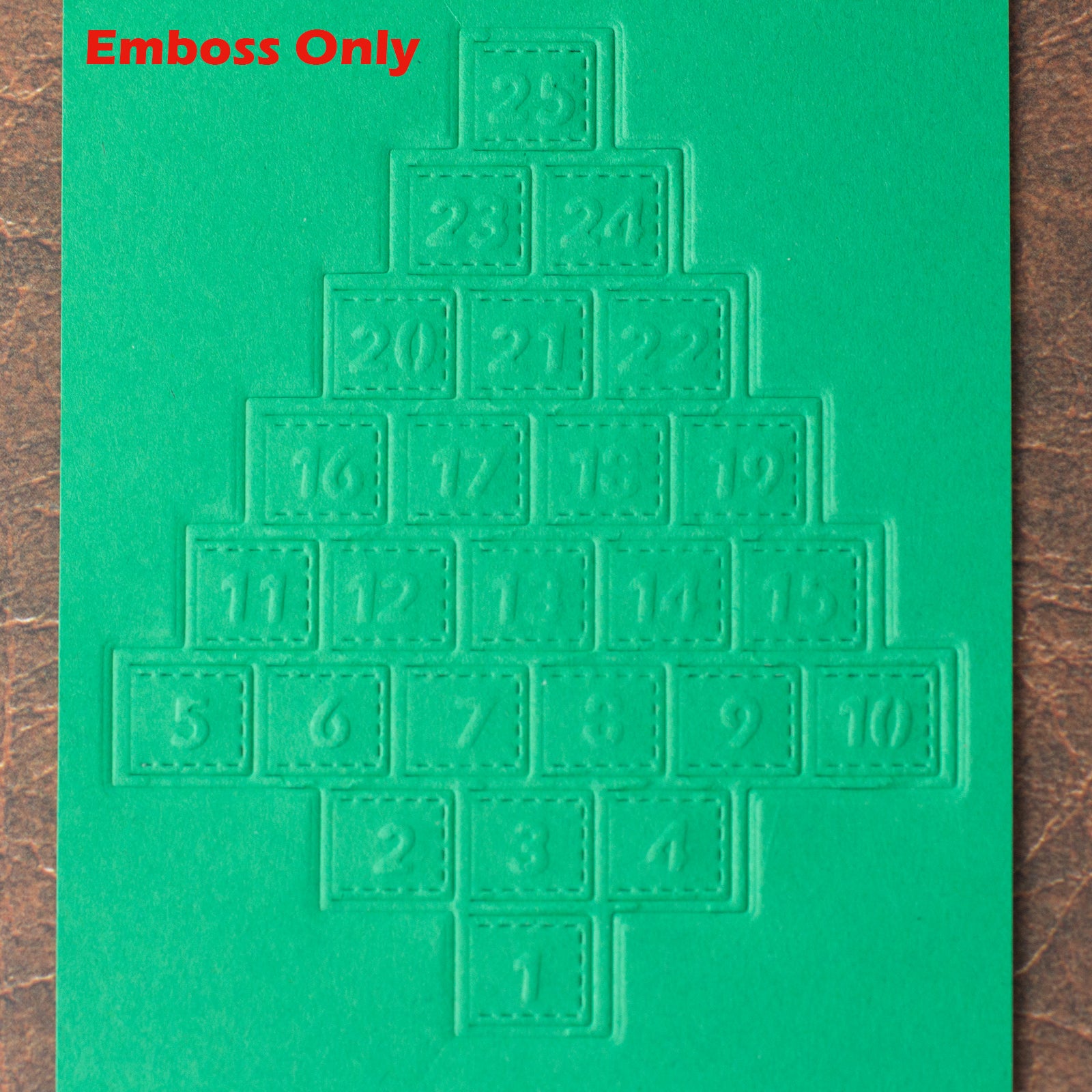Christmas Tree Advent Calendar Cutting & Embossing Die