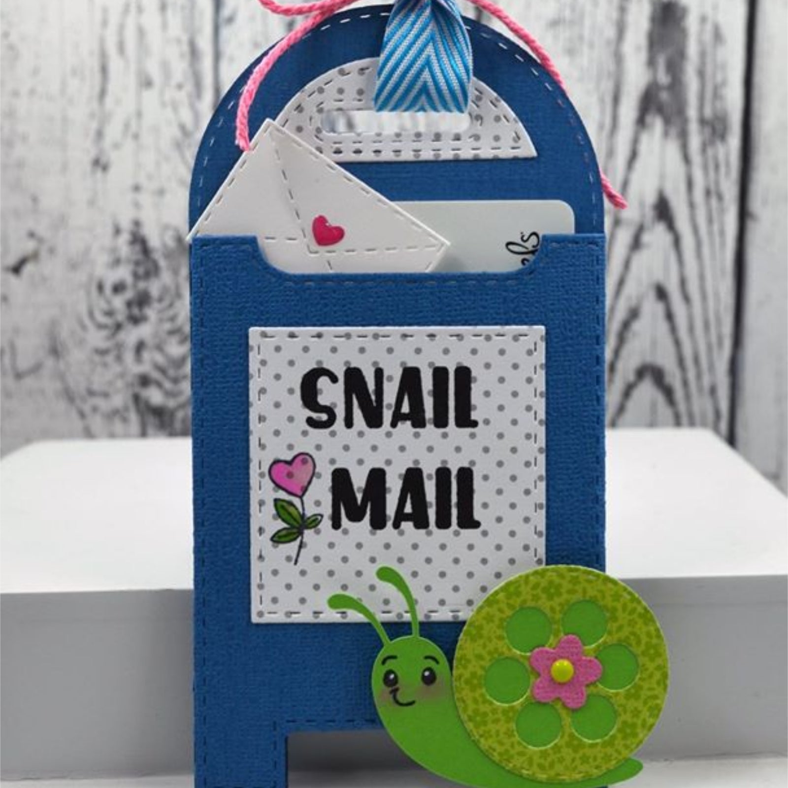 Stitched Mailbox Pocket Tag Cutting & Embossing Dies