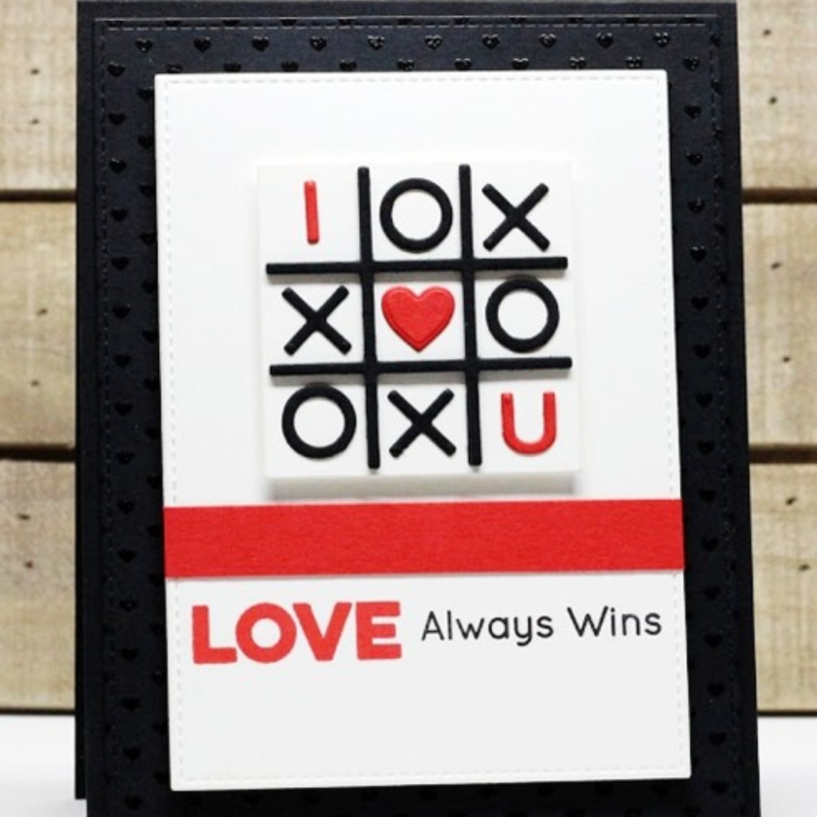 XOXO Tic-Tac-Toe Game w Hearts Cutting Dies