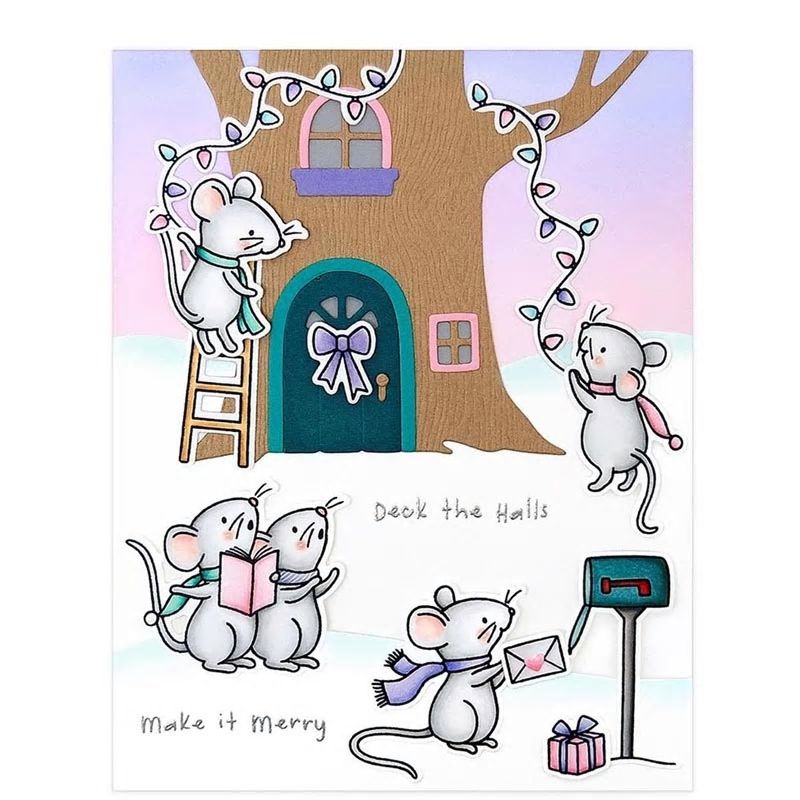 Tree House / Home in Tree Background Cutting Dies