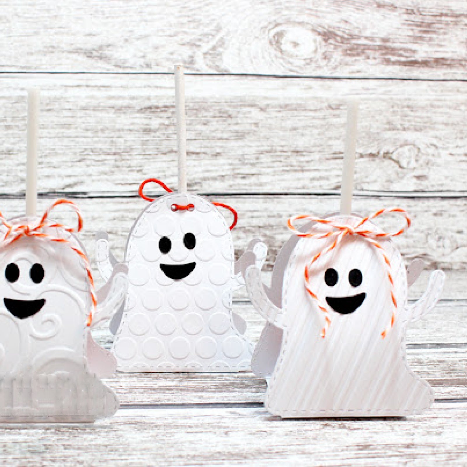 Stitched Ghost Treat Holder w BOO! Cutting & Embossing Dies