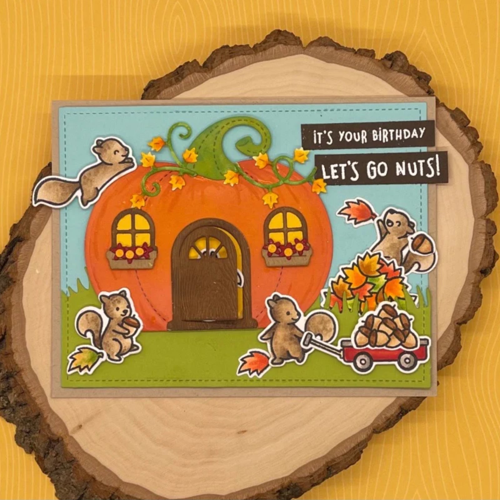 Stitched Pumpkin House Cutting Die Set