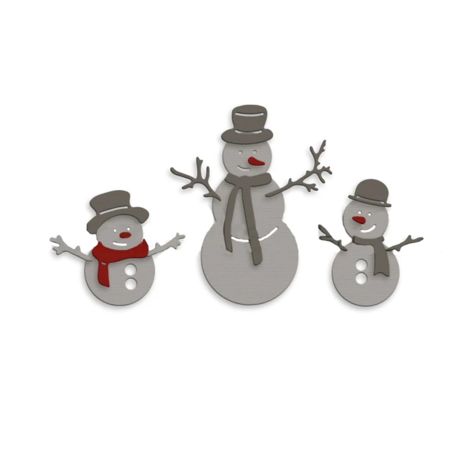 Build Your Own Snowman Trio Cutting Dies Set Style A