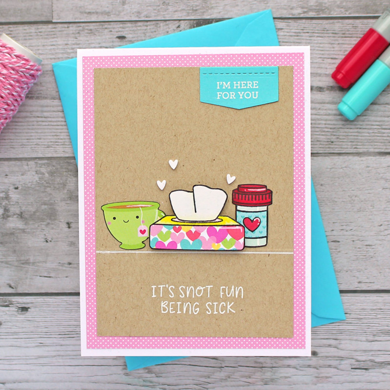 Get Well Pill Better Soon Cutting Dies & Stamps Set