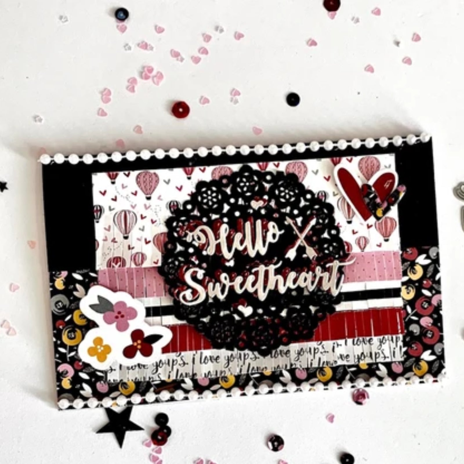 Hello Sweetheart Sentiment Cutting Dies