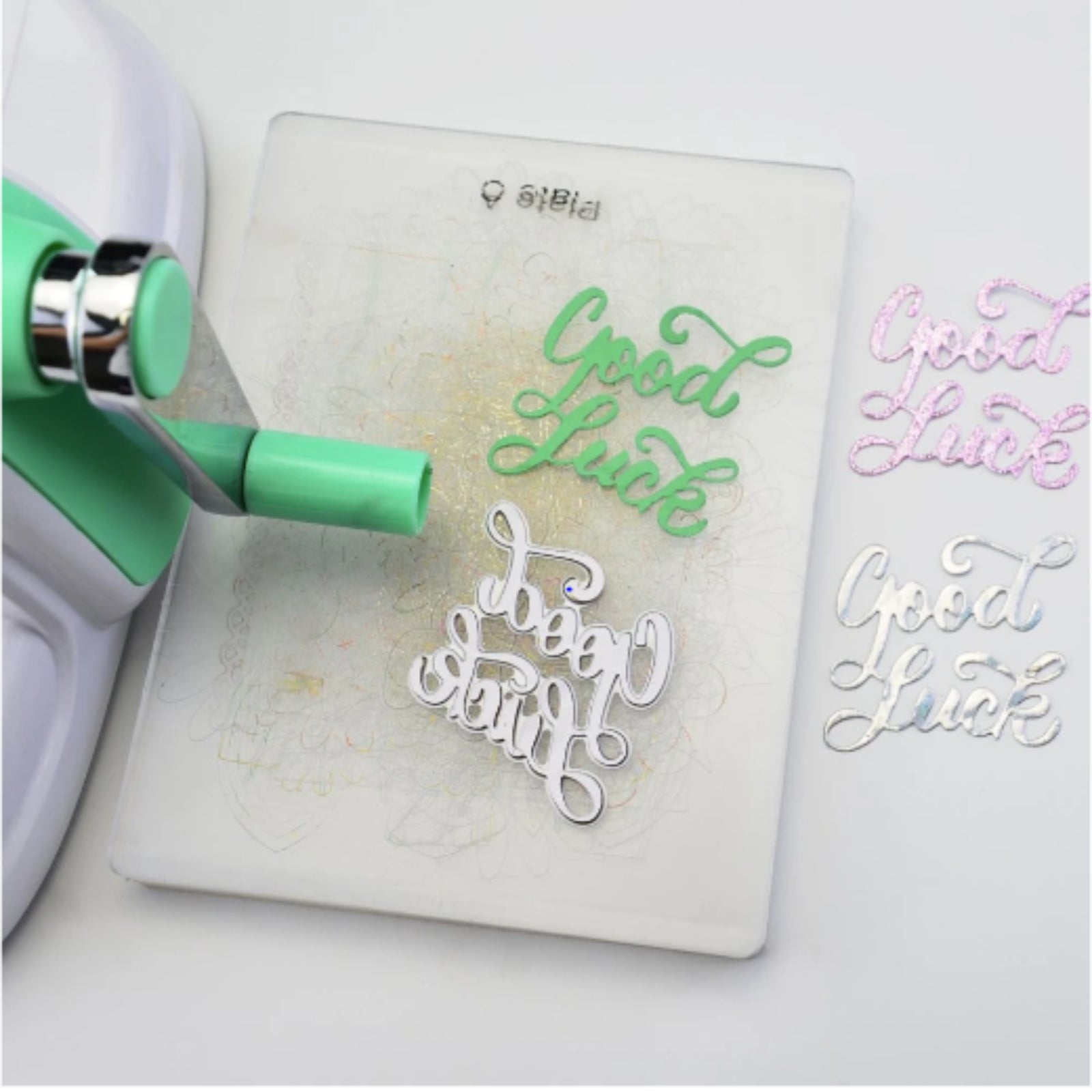 Good Luck Script Sentiment Words Cutting Die