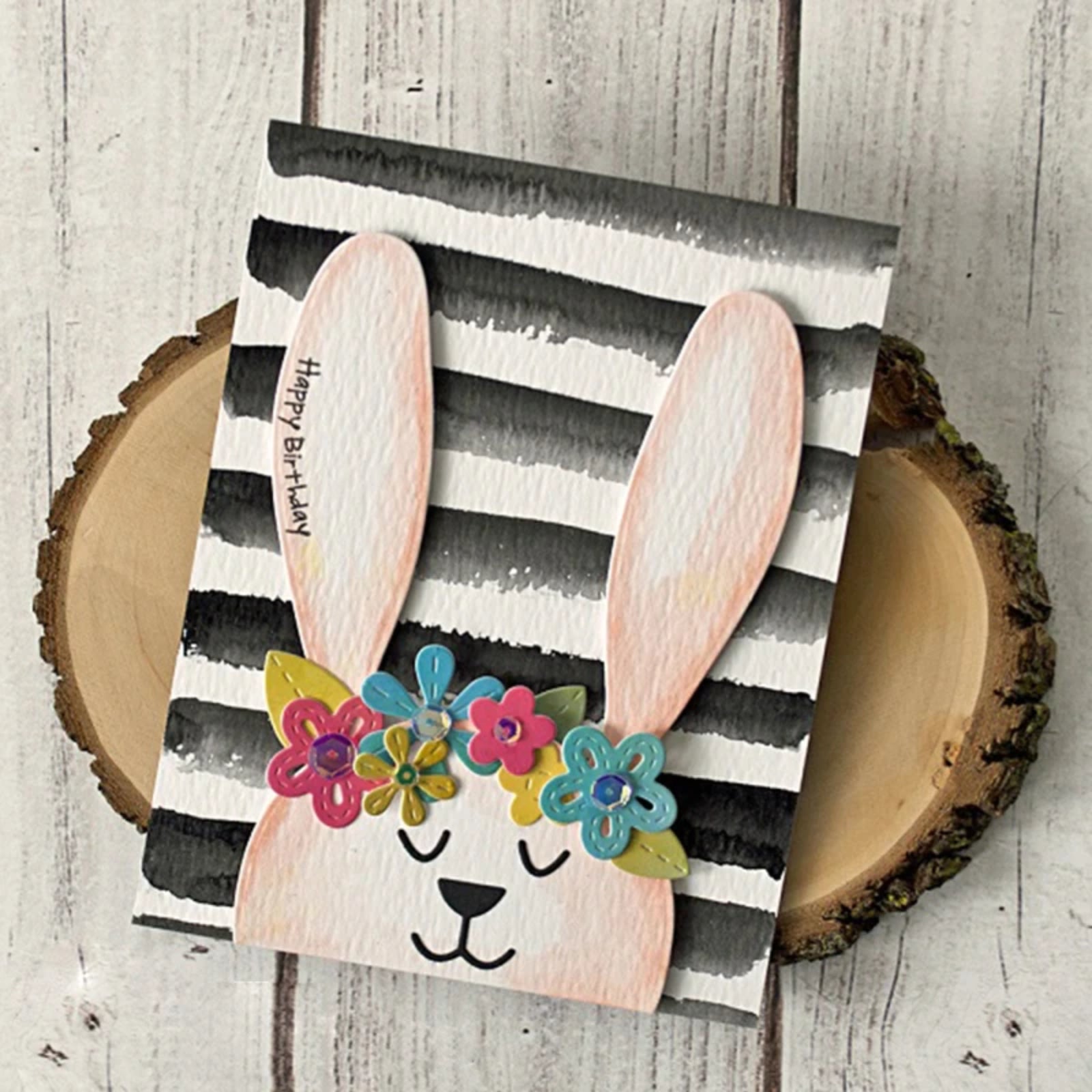 Big Bunny Head Cutting & Embossing Dies