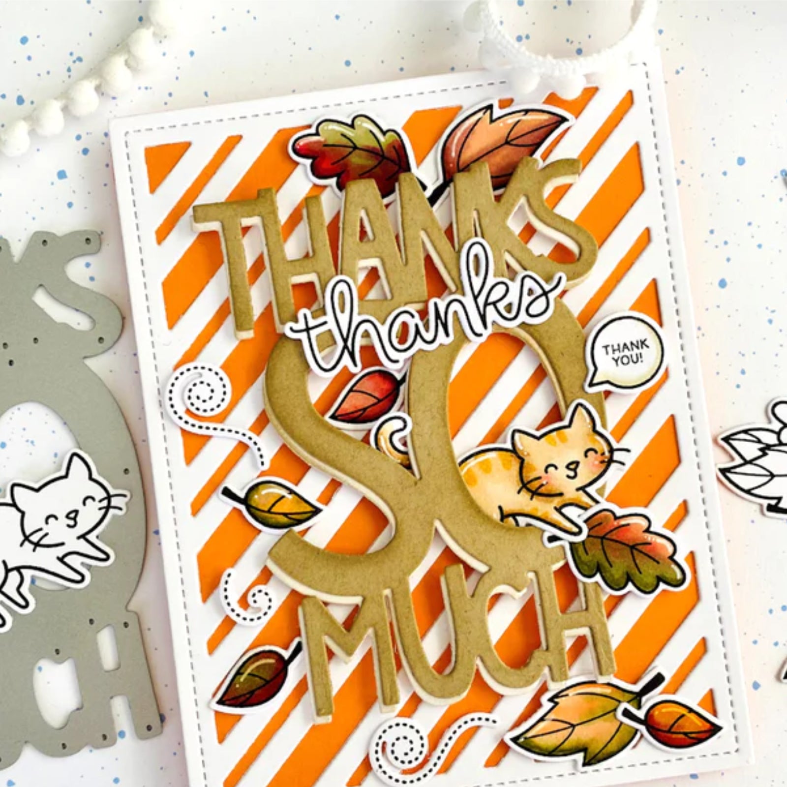 Fall Sentiments Cutting Dies & Stamps Set