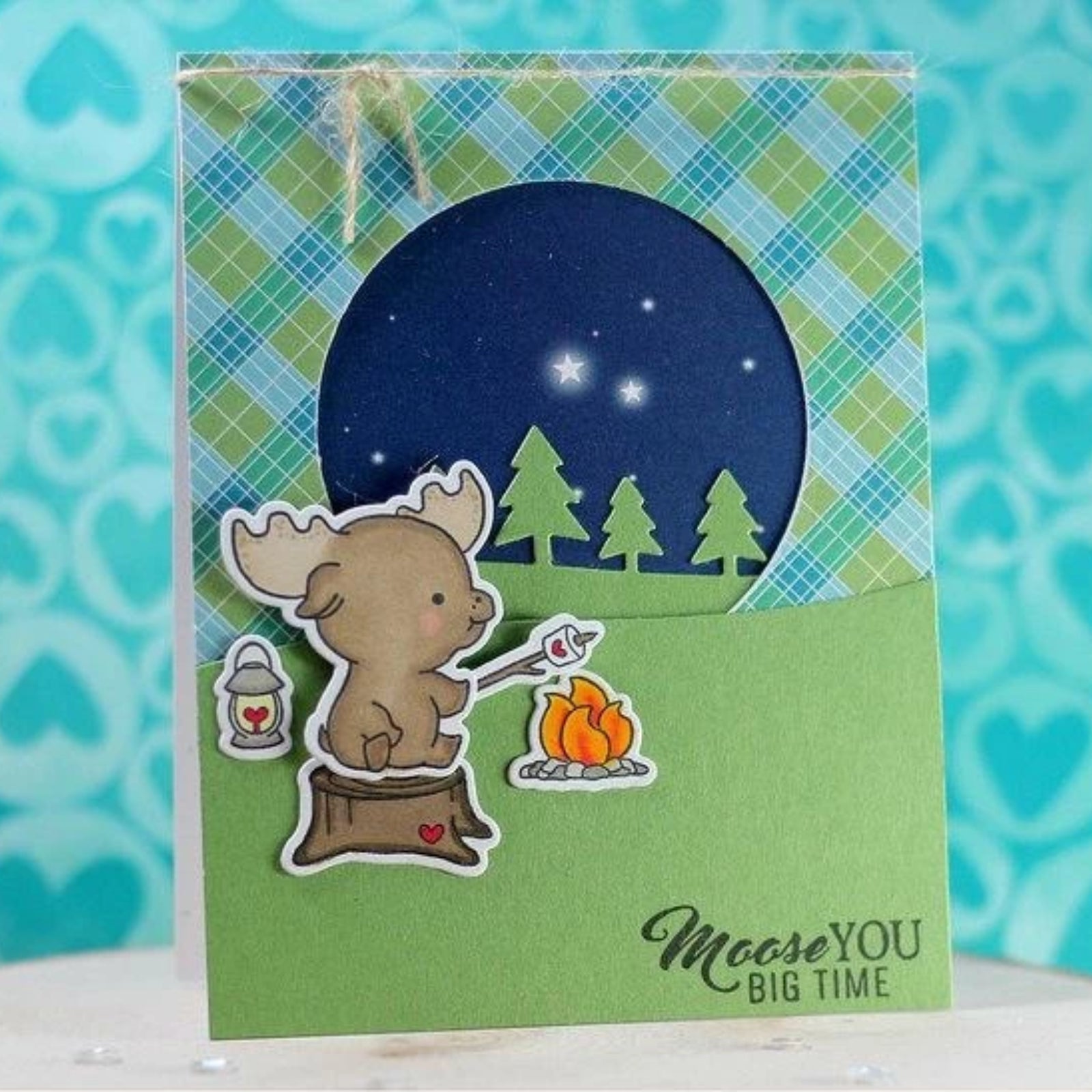 Moose You Big Time Camping Cutting Dies & Stamps Set