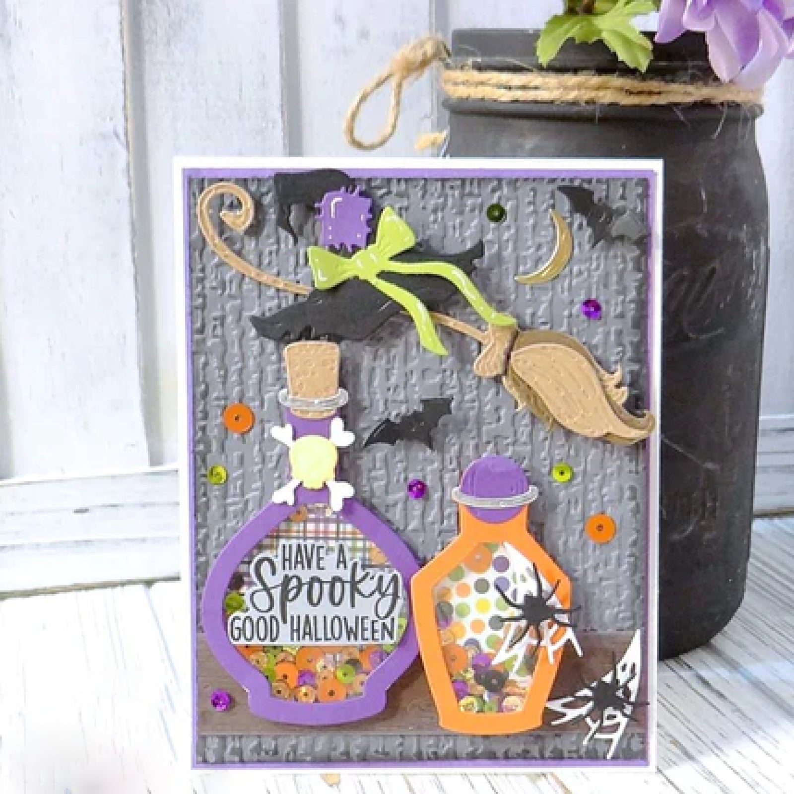 Pick A Poison Halloween Confetti Shakers Cutting Dies