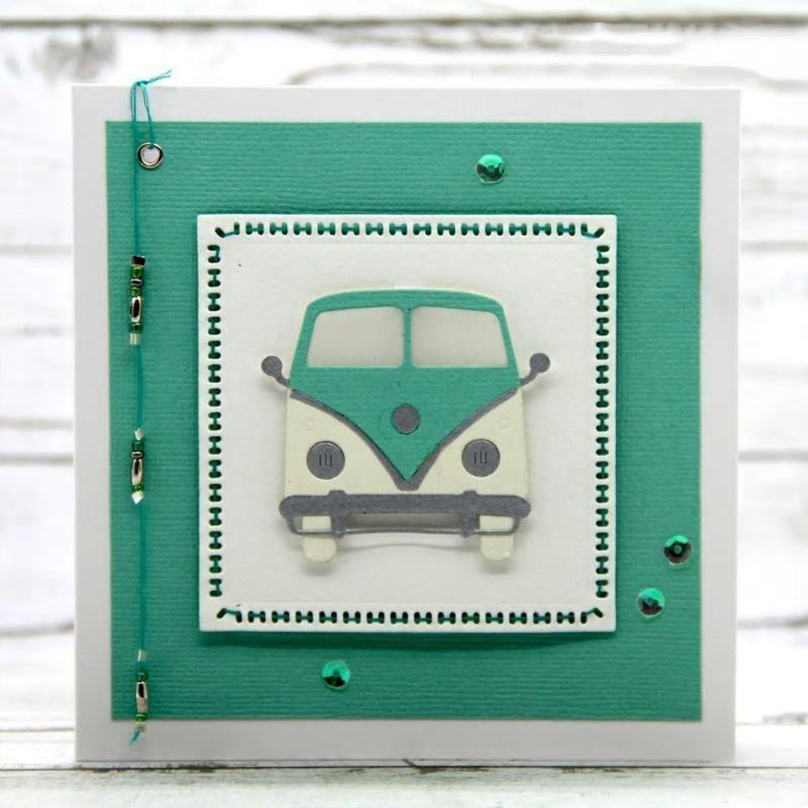 Vintage VW Style Van Cutting and Embossing Dies
