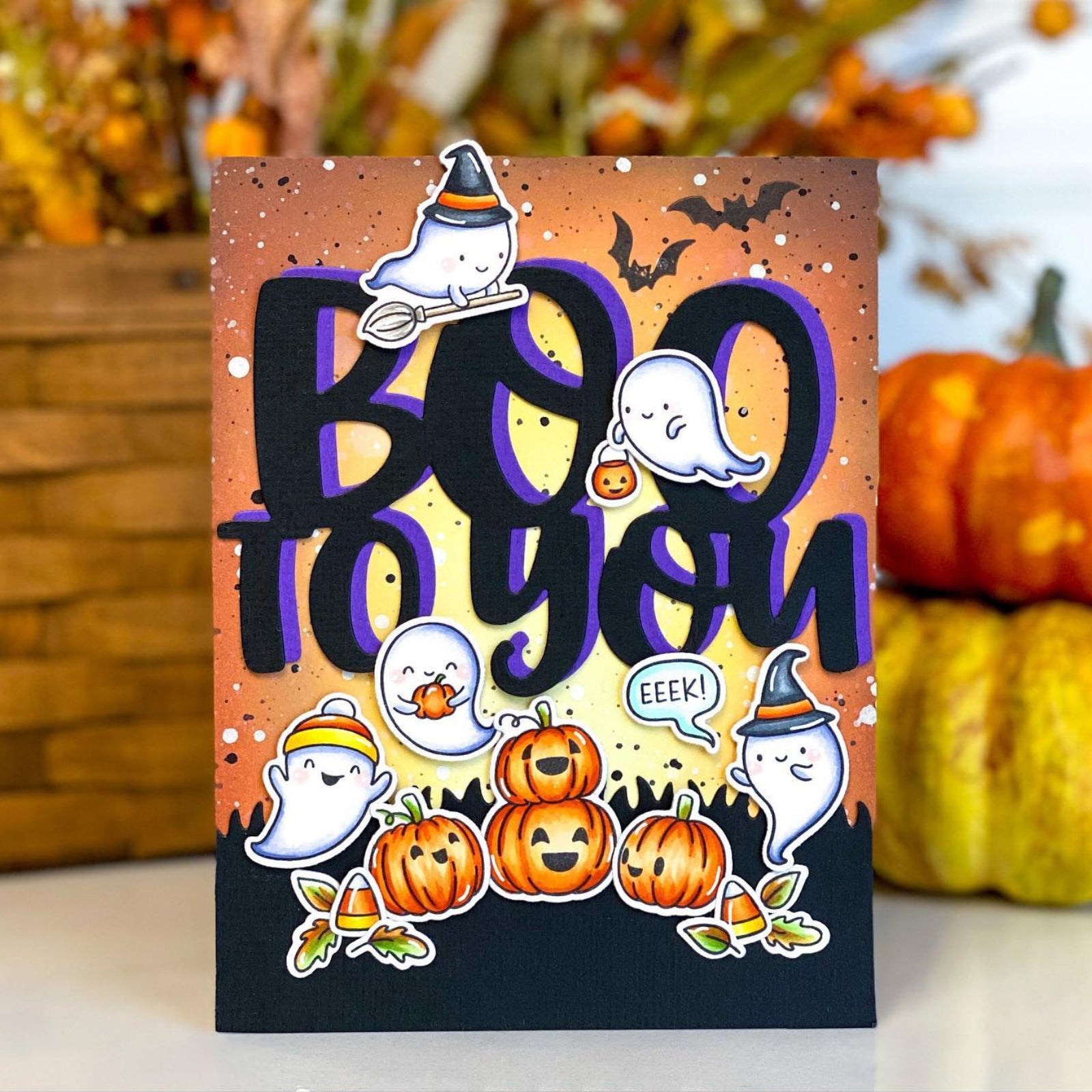 Boo Friends Halloween Cutting Dies & Stamps Set