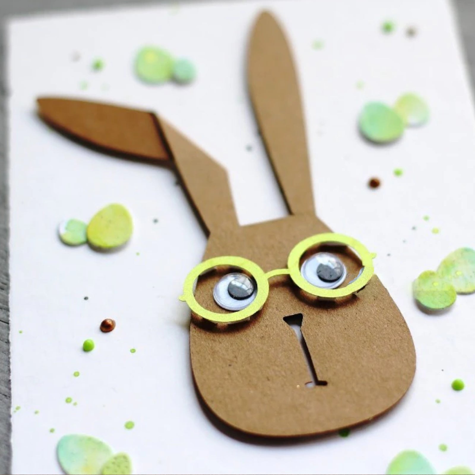 Mr. Bunny Head w Tag Cutting & Embossing Dies