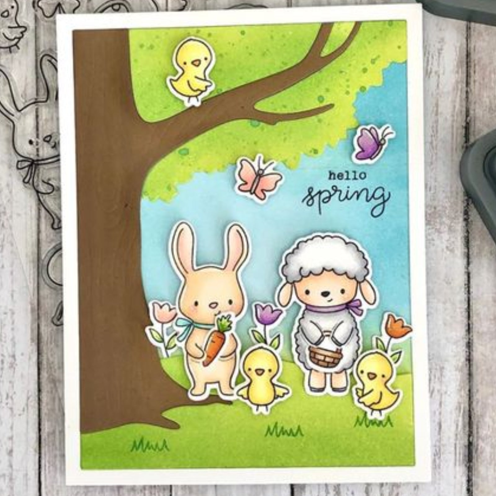 Oak Tree Close-up Background Frame Cutting Dies