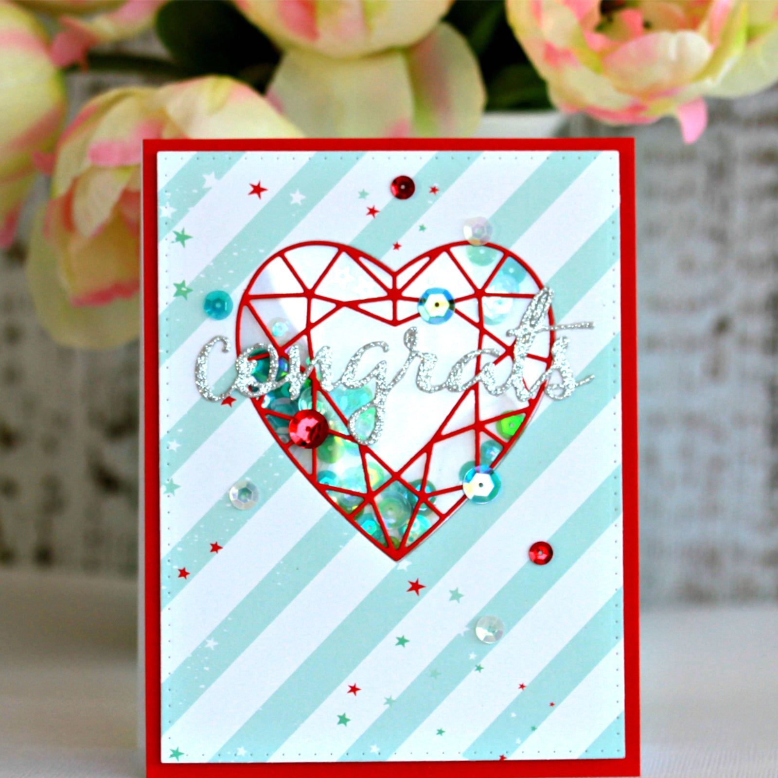 Congrats You Sentiment Words Cutting Dies