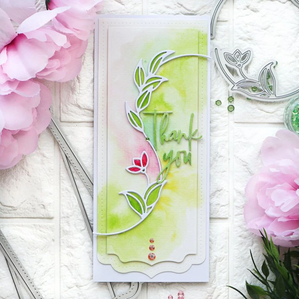 Celebrate Sentiments Words w Shadows Cutting Dies