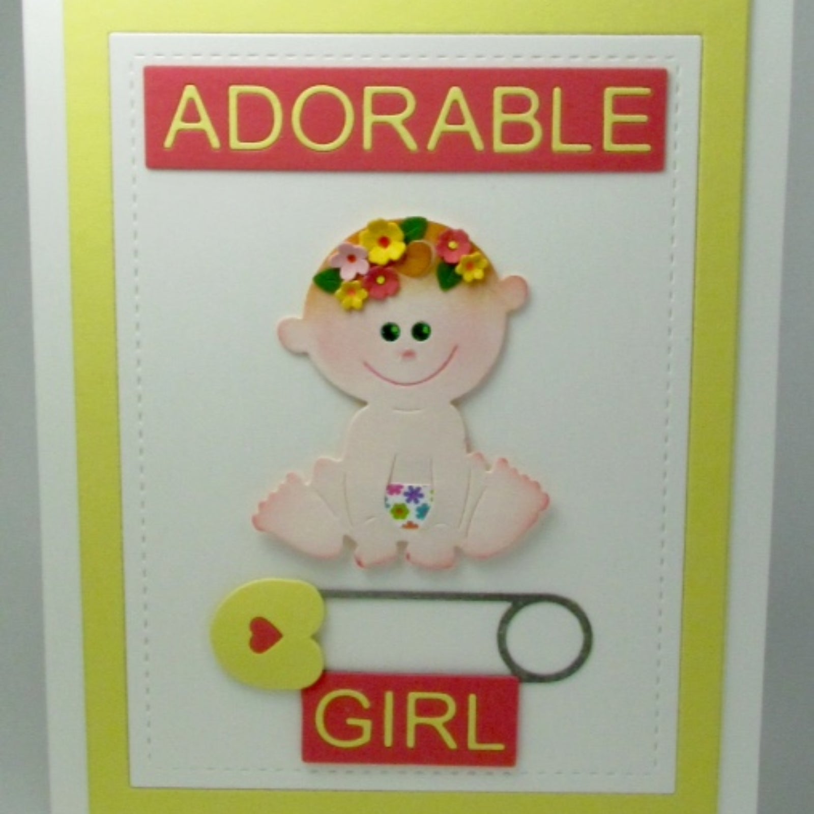 Baby Block Sentiment Words Cutting Dies