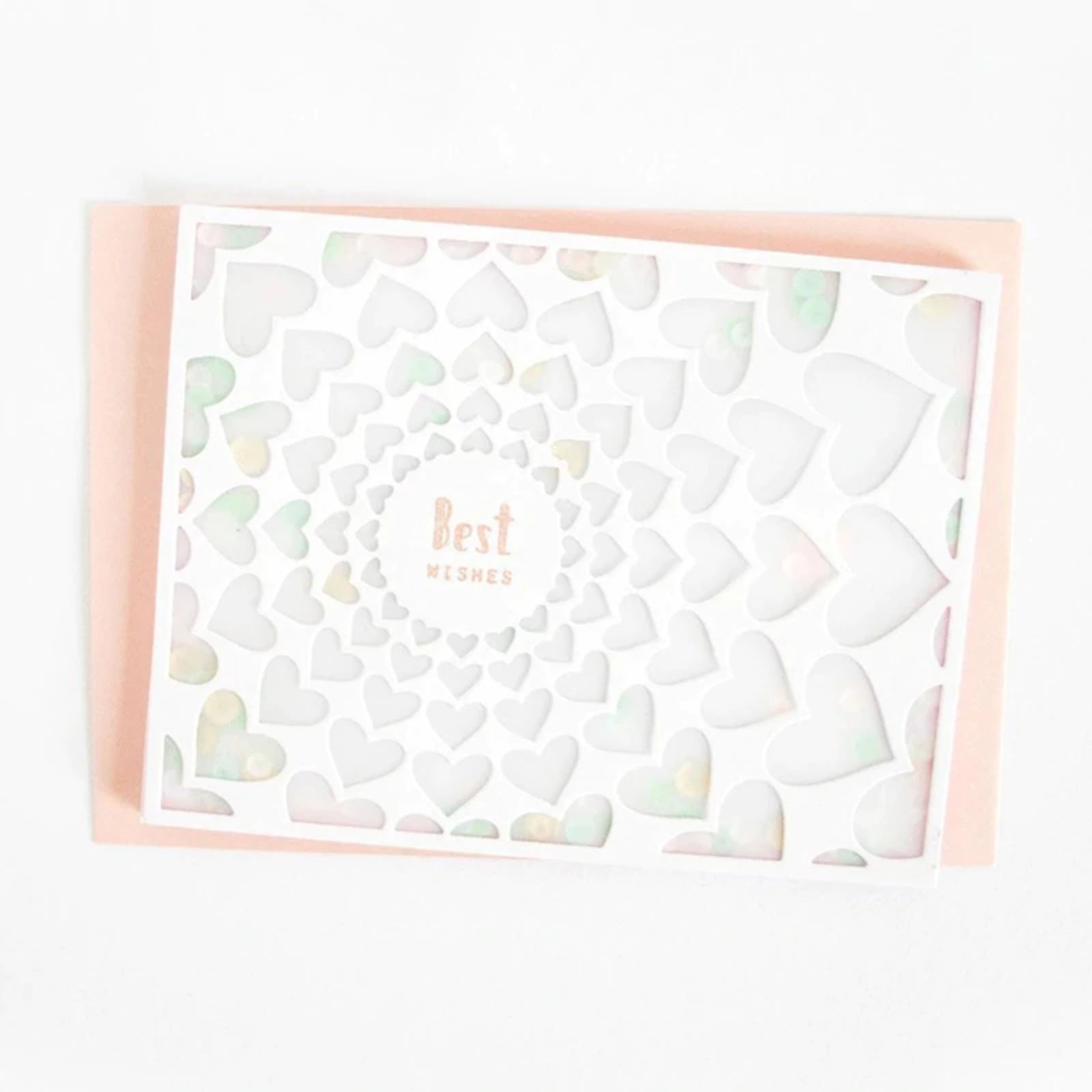 Radiating Hearts Background Cutting Die