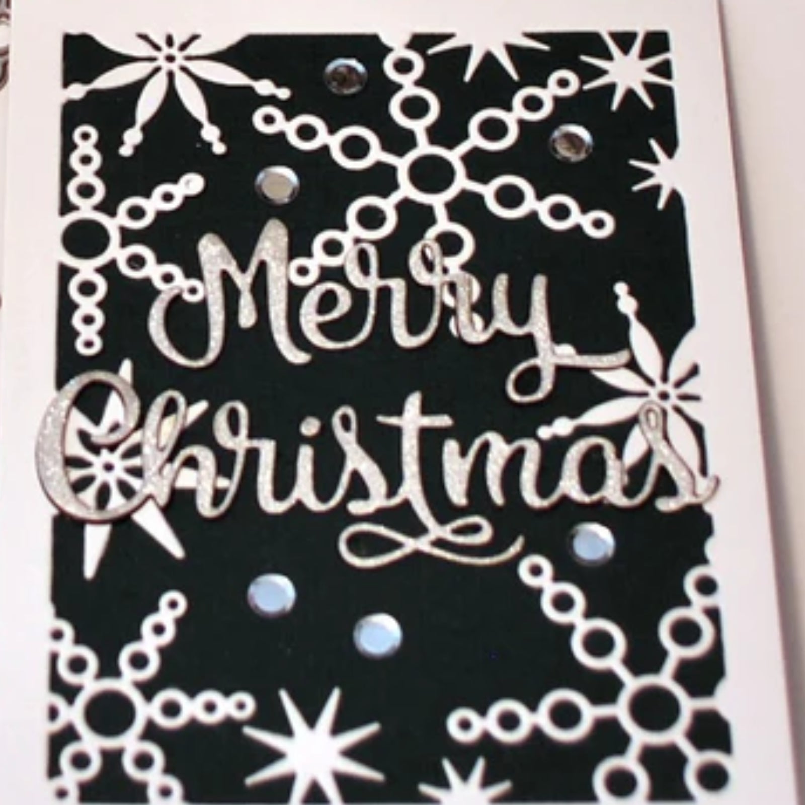 Snowflakes Background Frame Cutting Die