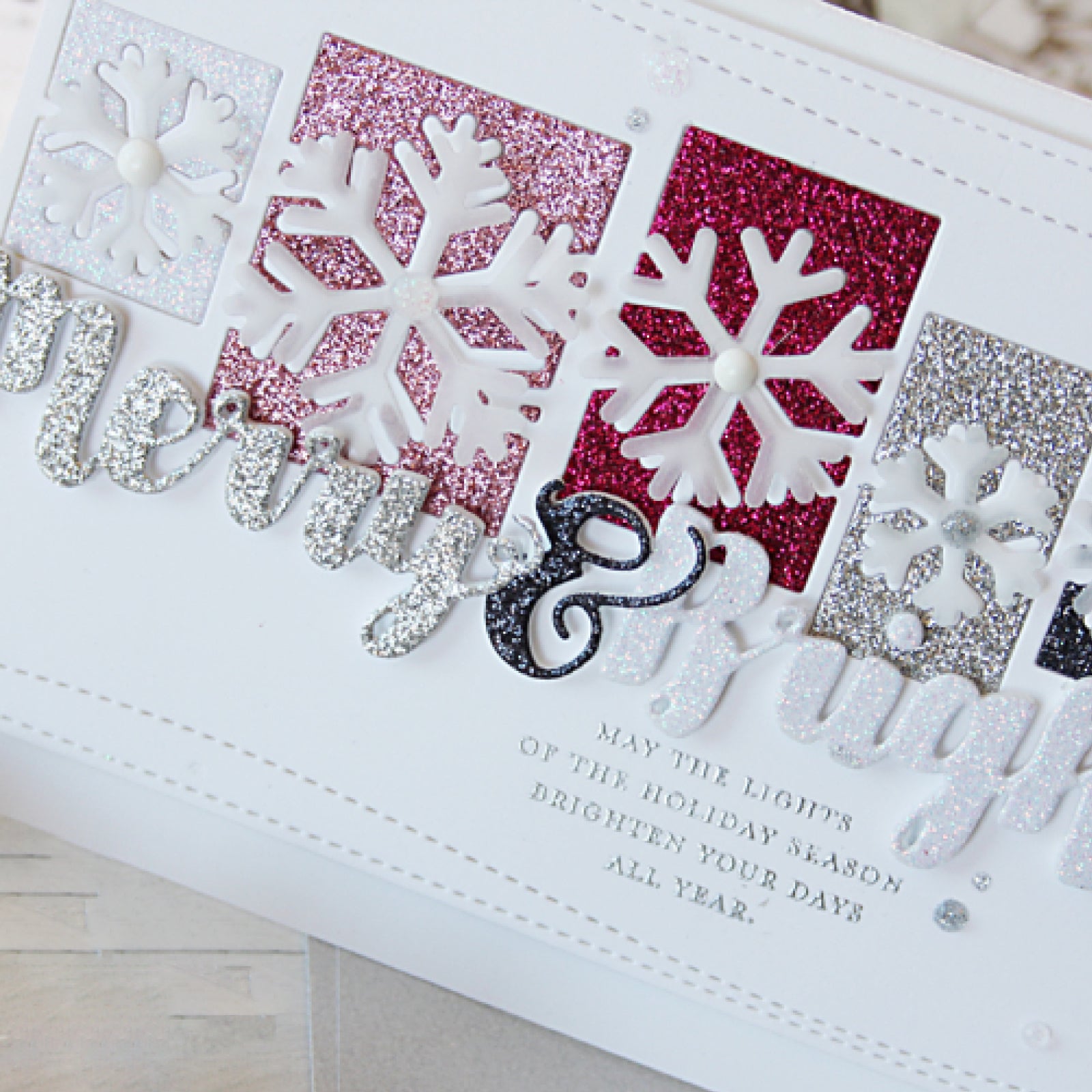 Snowflakes Cutout Rectangles Cutting Die
