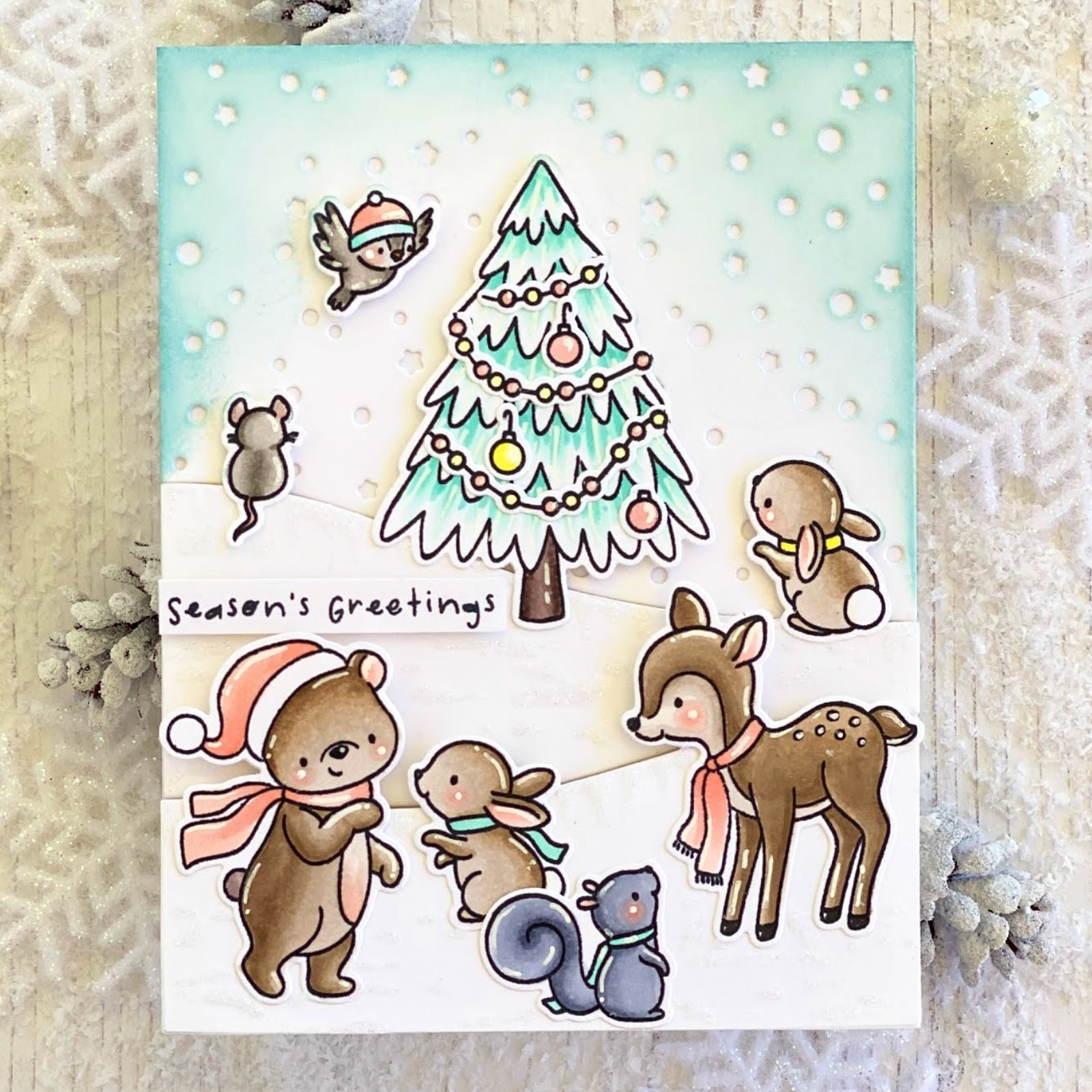 Let It Snow Background Scene Cutting Dies
