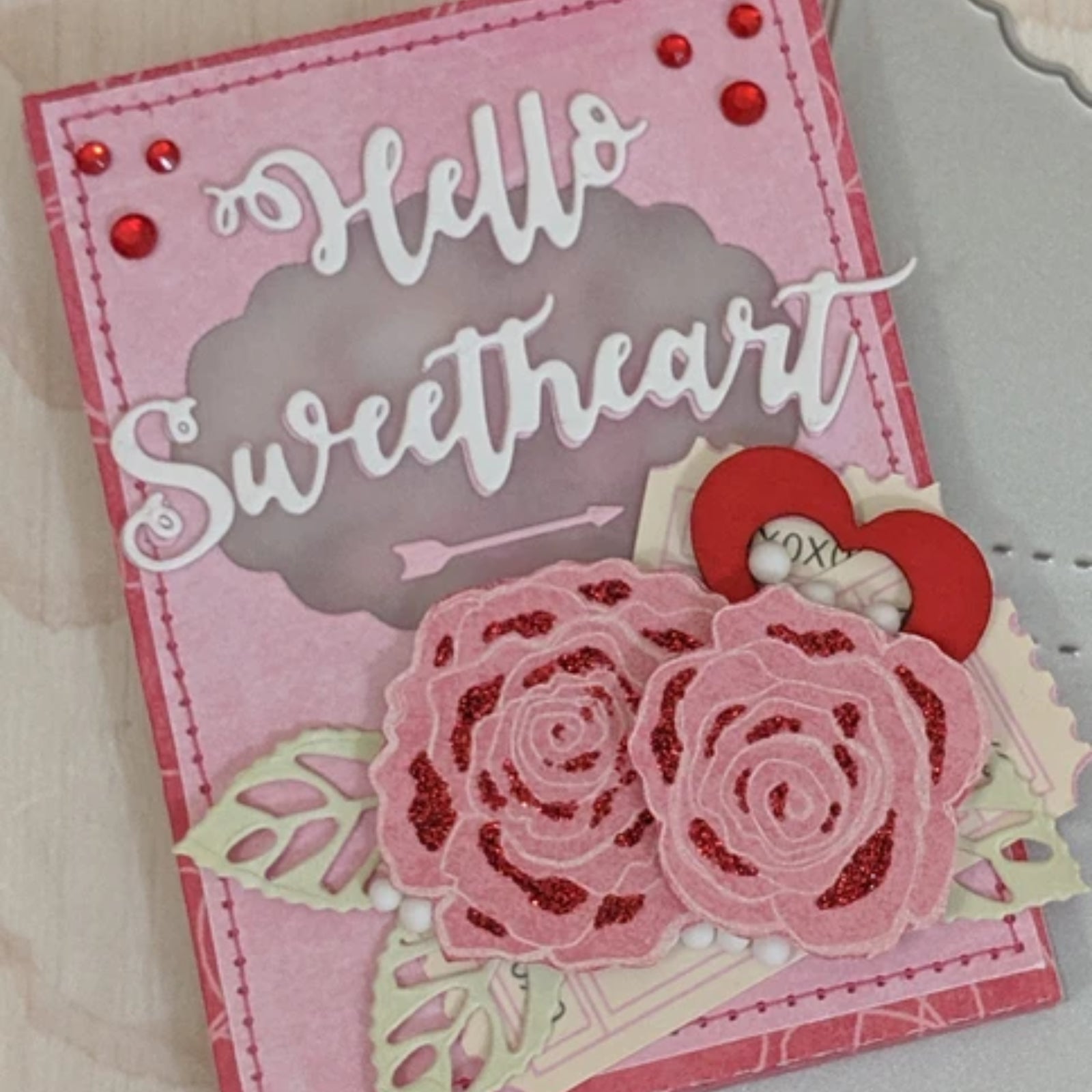 Hello Sweetheart Sentiment Cutting Dies
