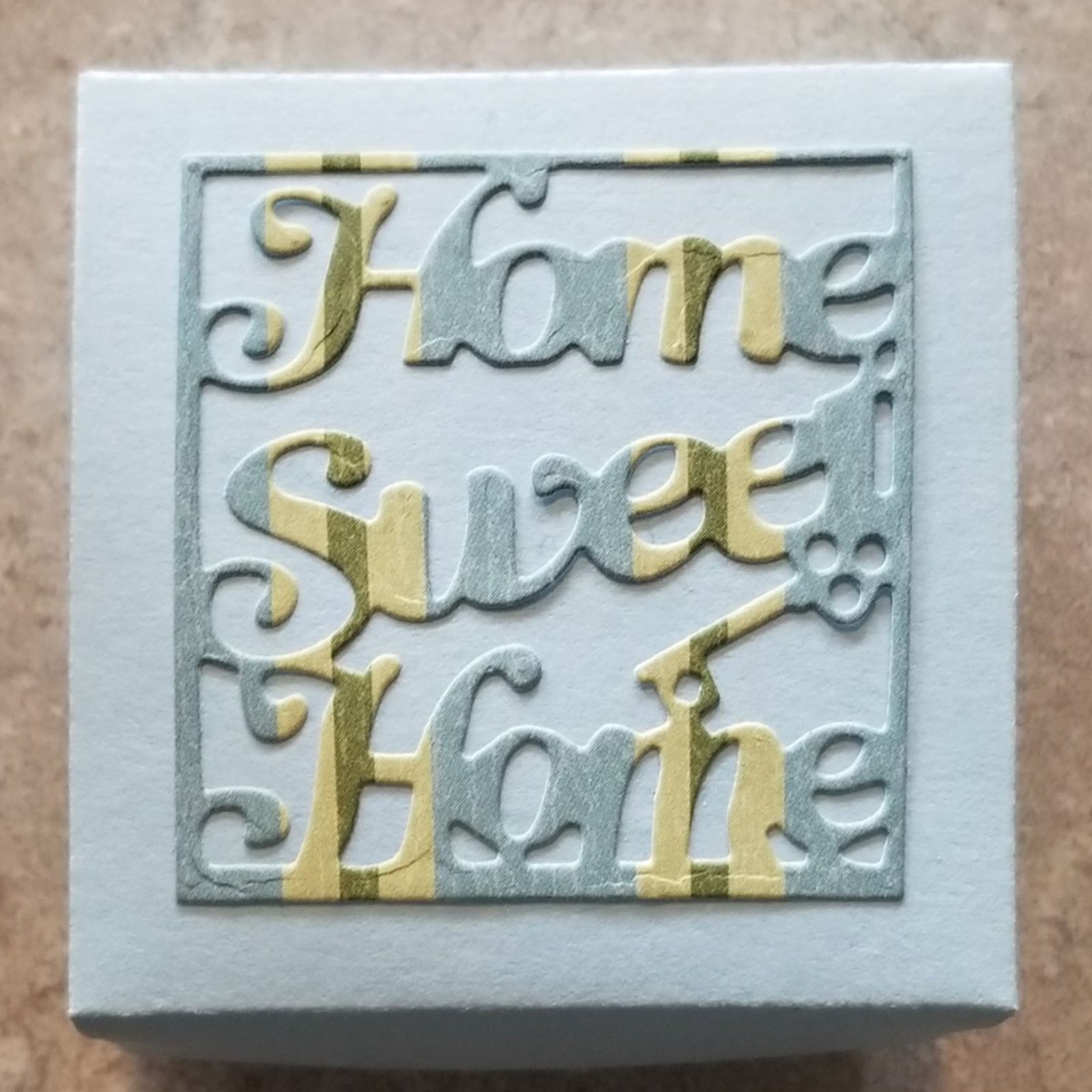 Square Framed Sentiments Words Cutting & Embossing Dies